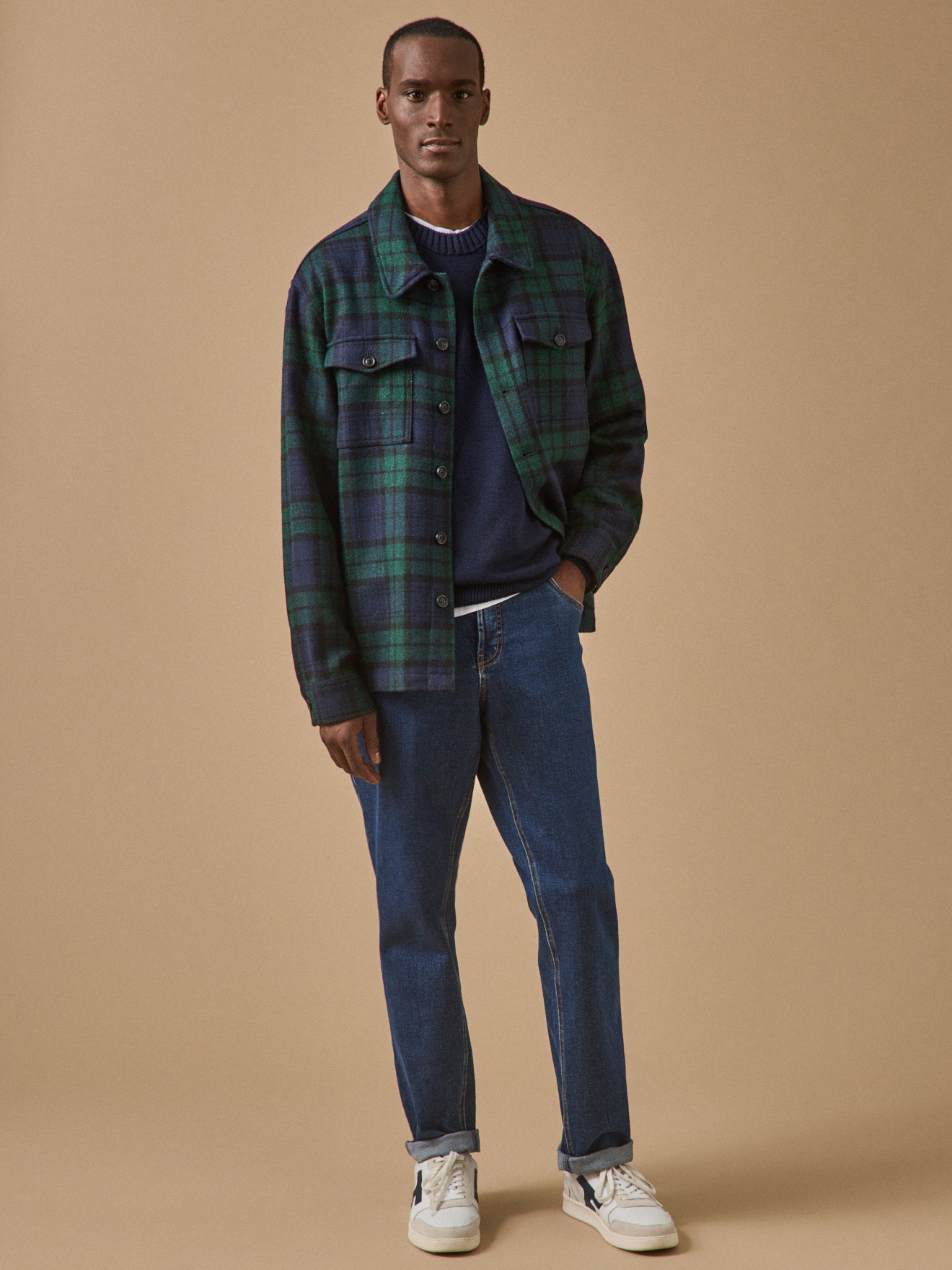 Surchemise tartan homme en laine