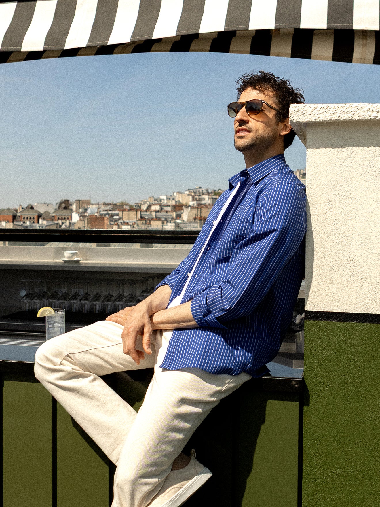 Chemise homme rayée - coupe contemporaine