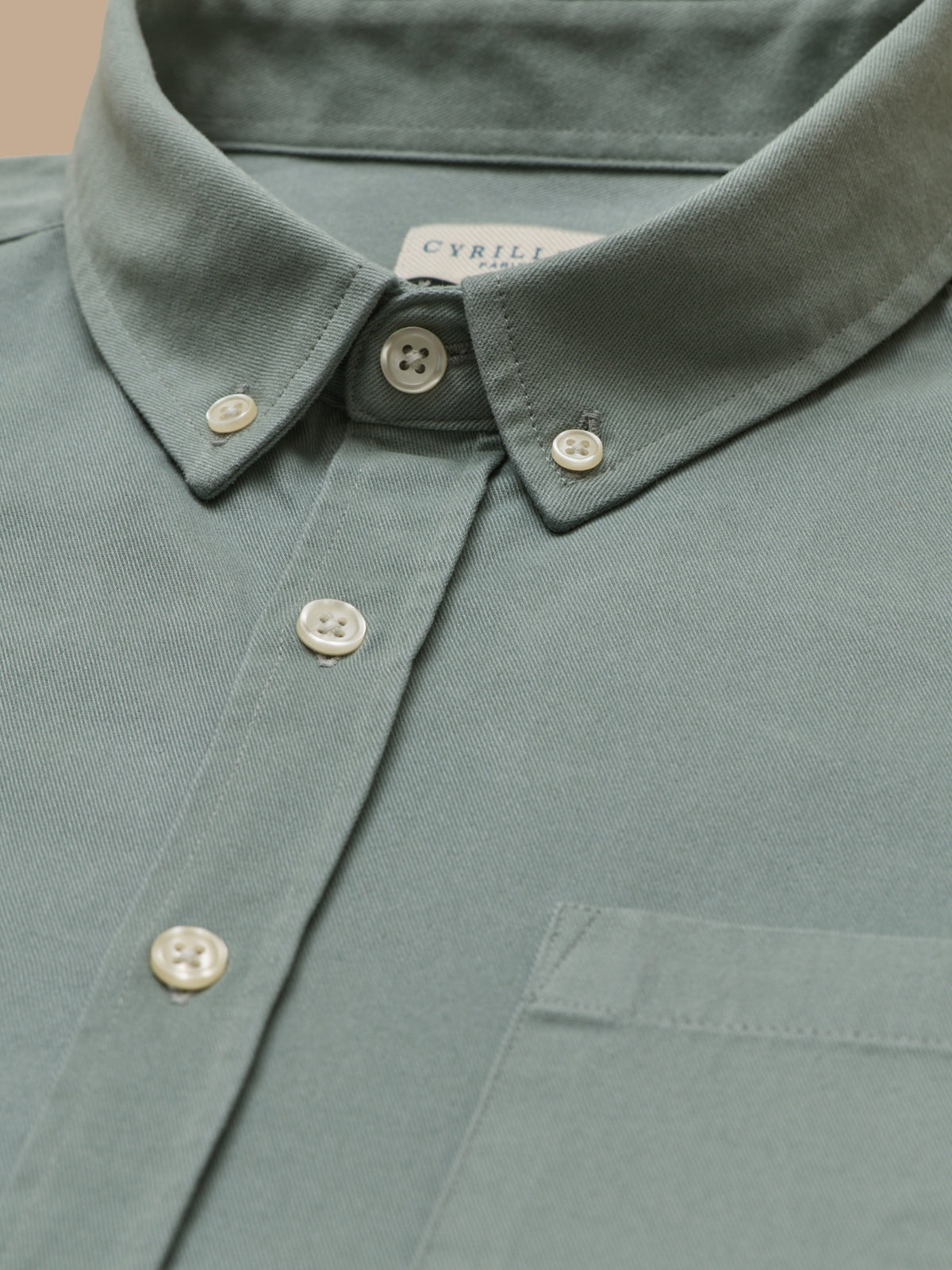 Chemise twill délavé homme - coupe contemporaine