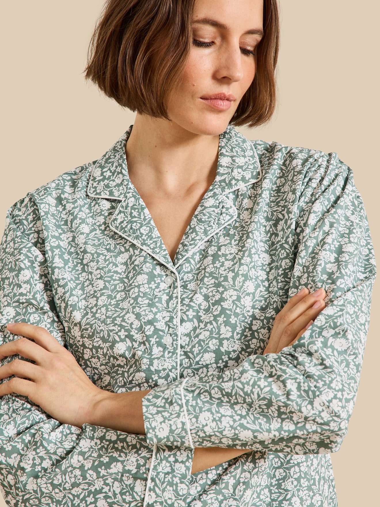 Pyjama imprimé floral femme