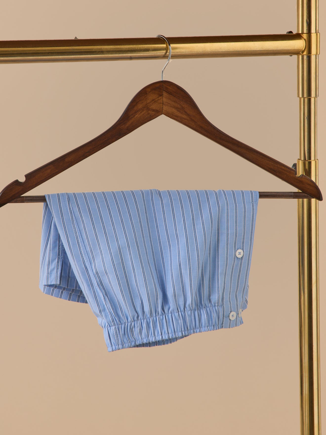 Caleçon coton rayé homme