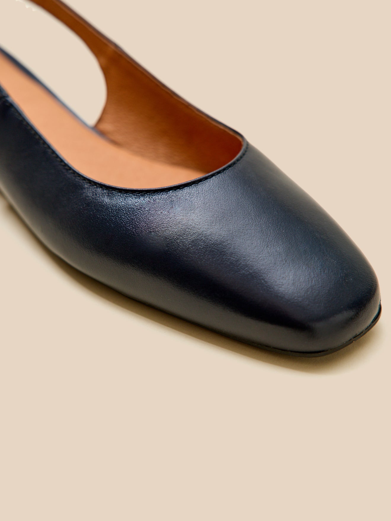 Ballerines slingback cuir femme