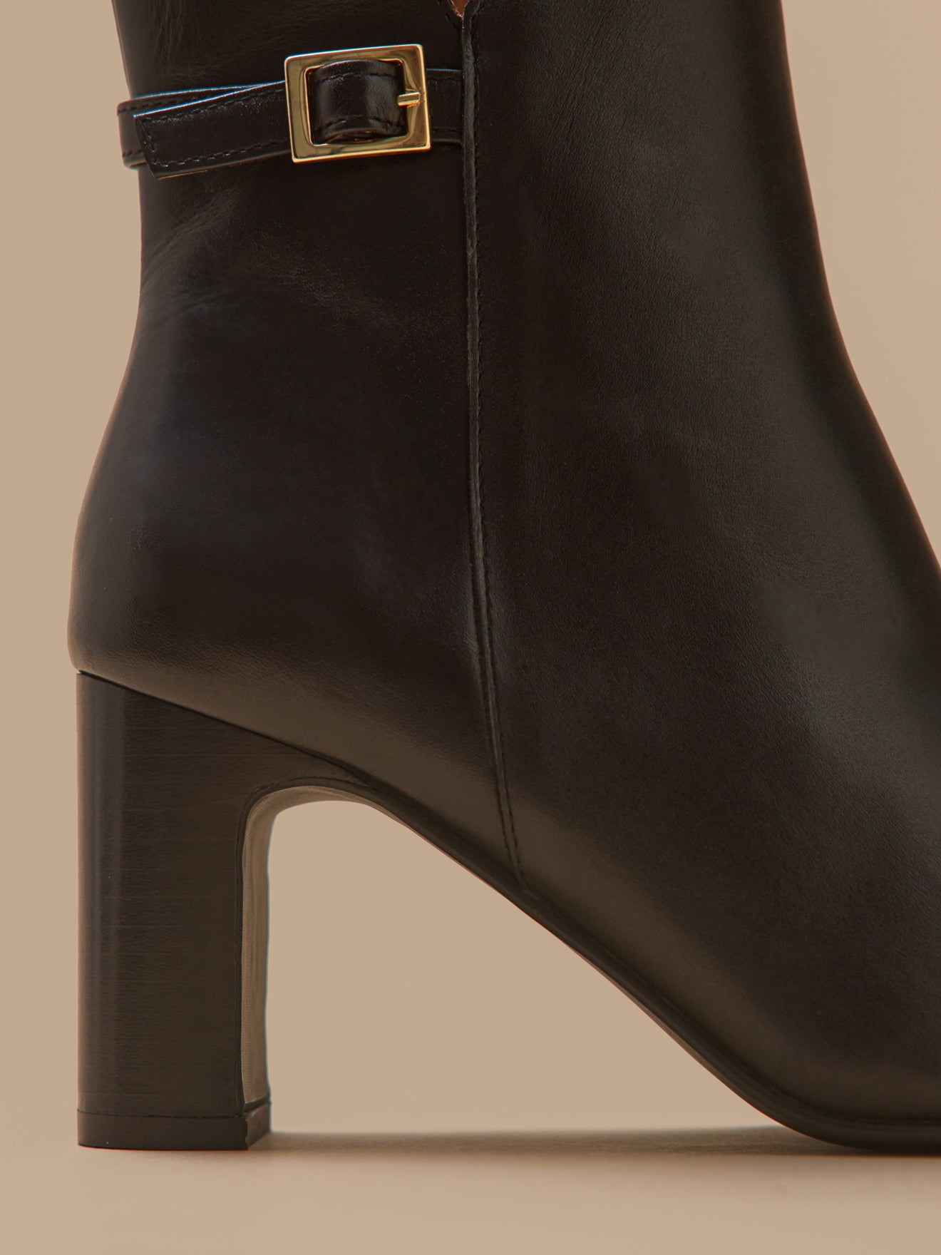 Boots à talon cuir femme