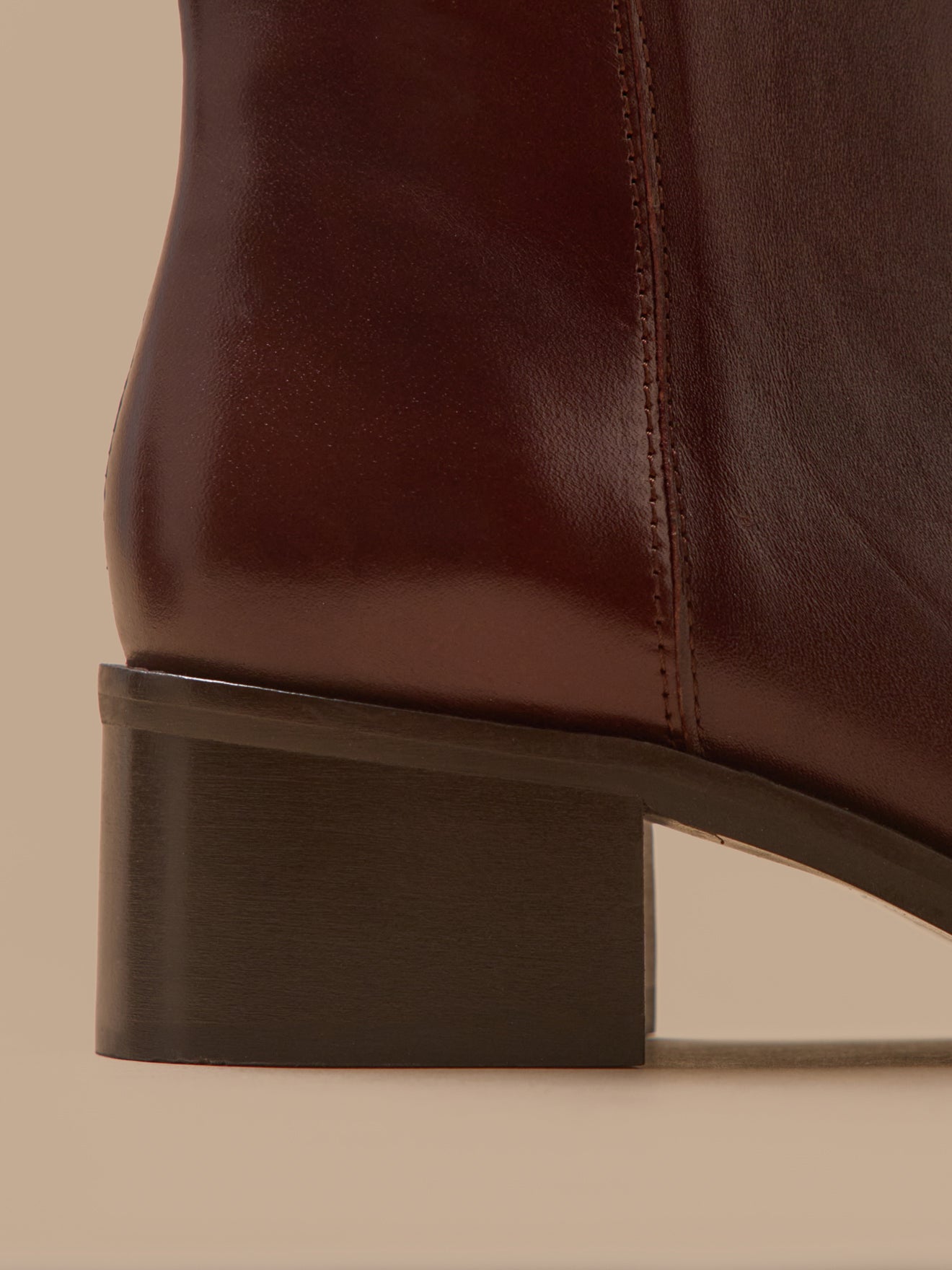Boots à talon cuir femme