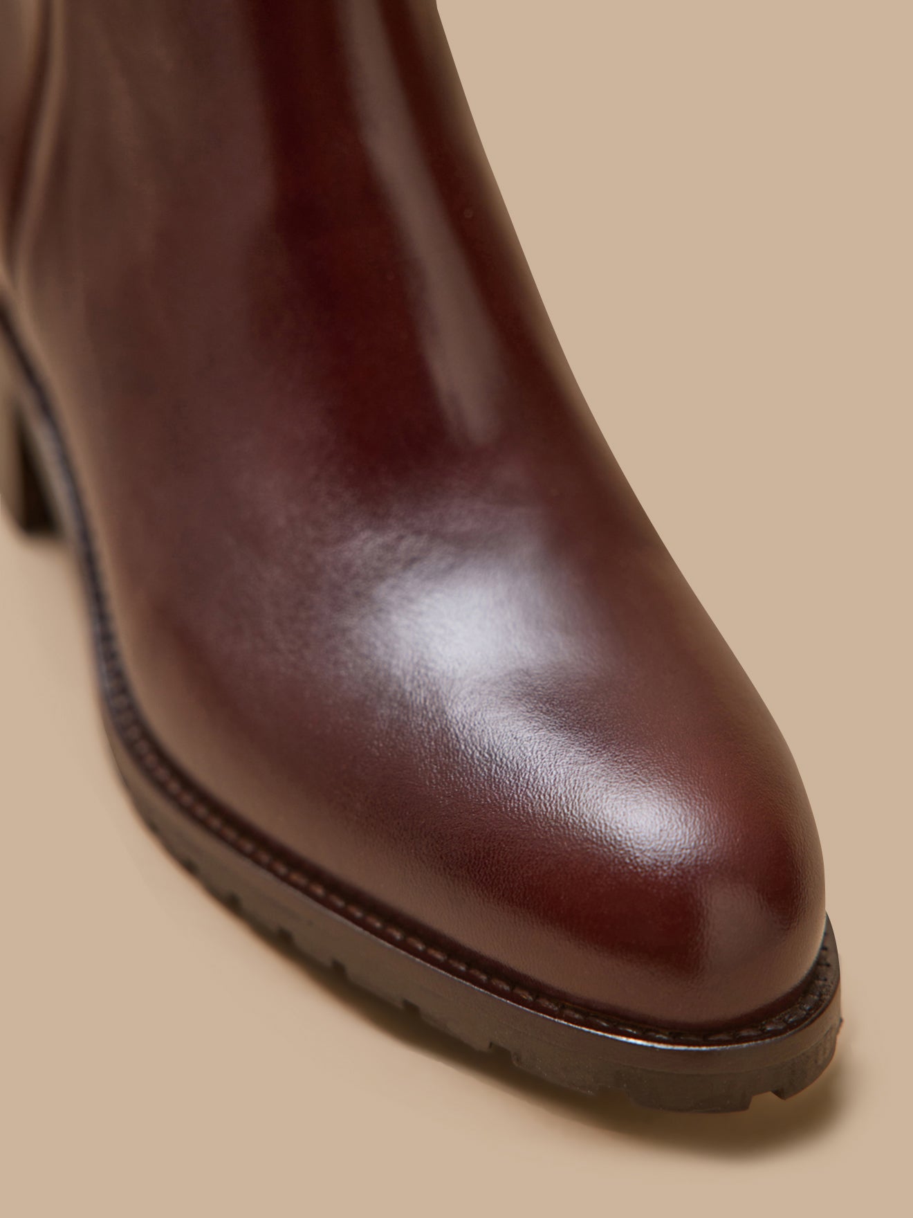 Boots à talon cuir femme