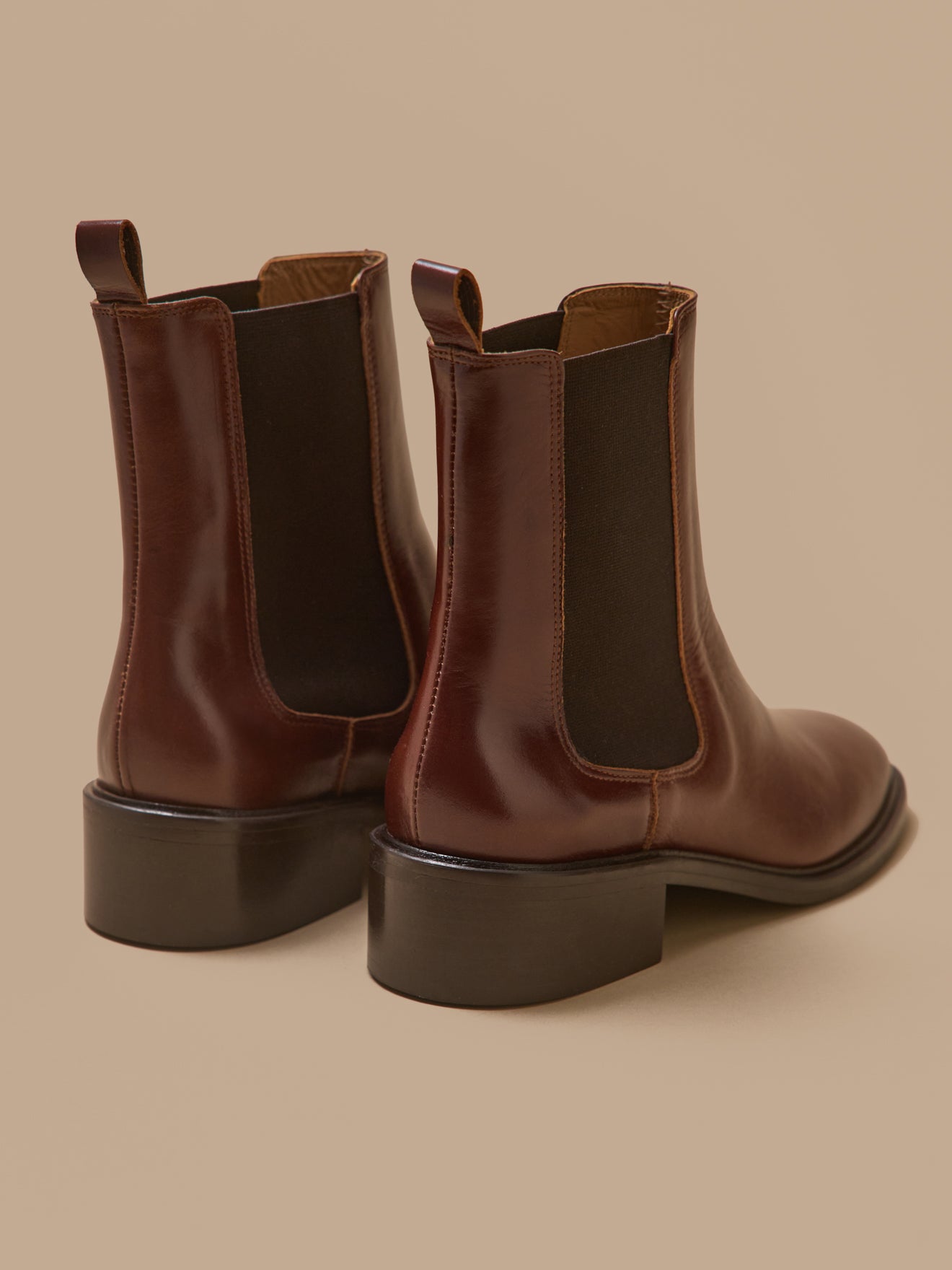 Boots chelsea cuir femme