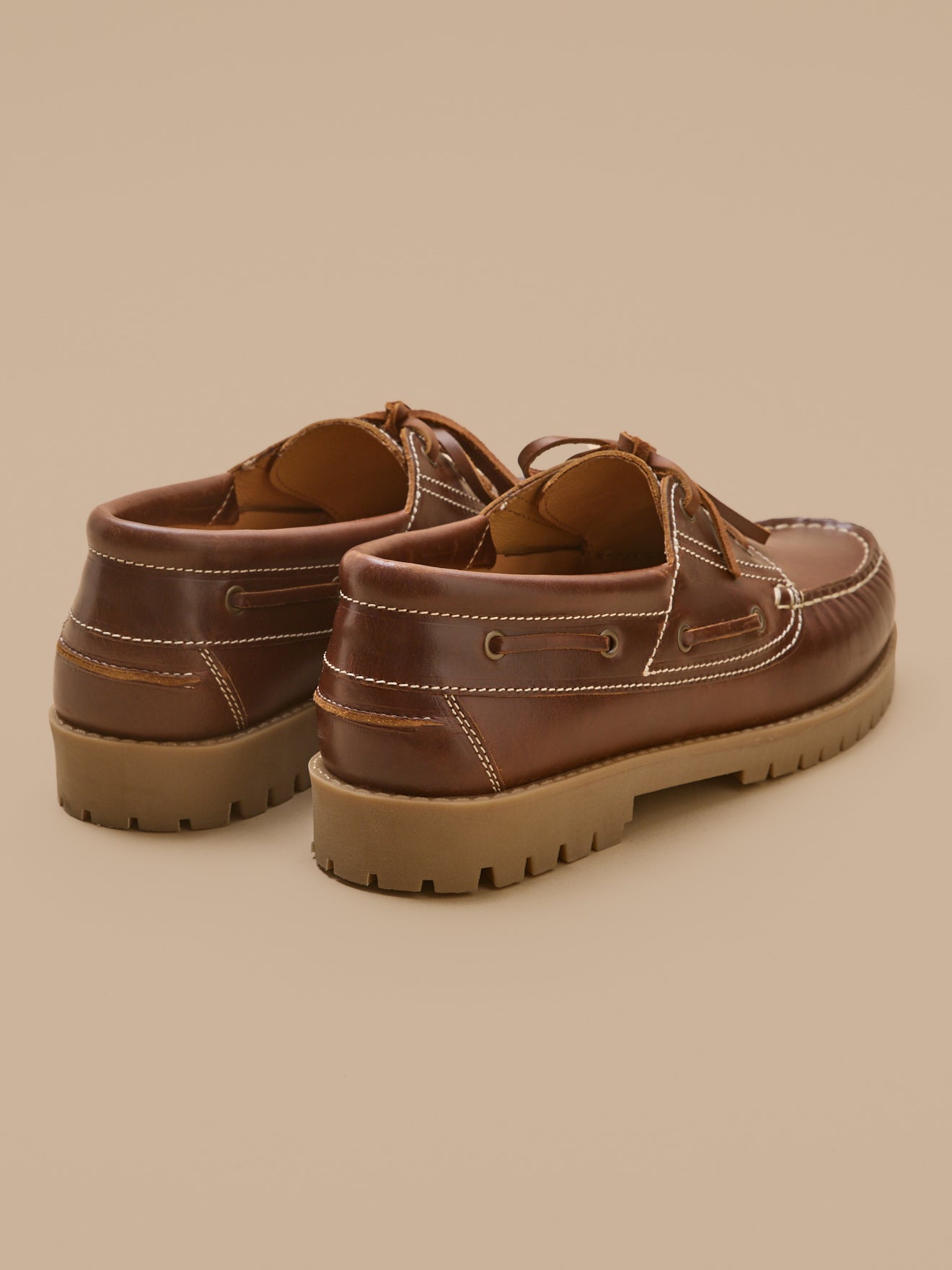 Chaussures bateau cuir homme