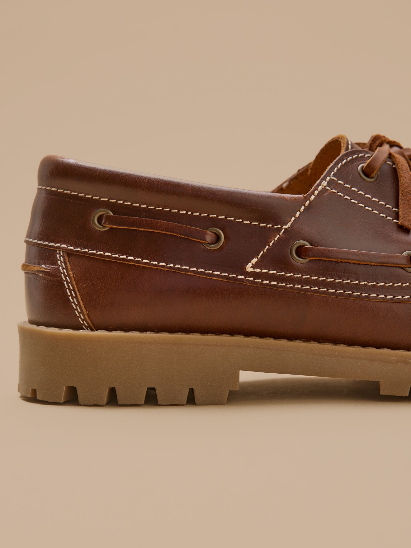 Chaussures bateau cuir homme