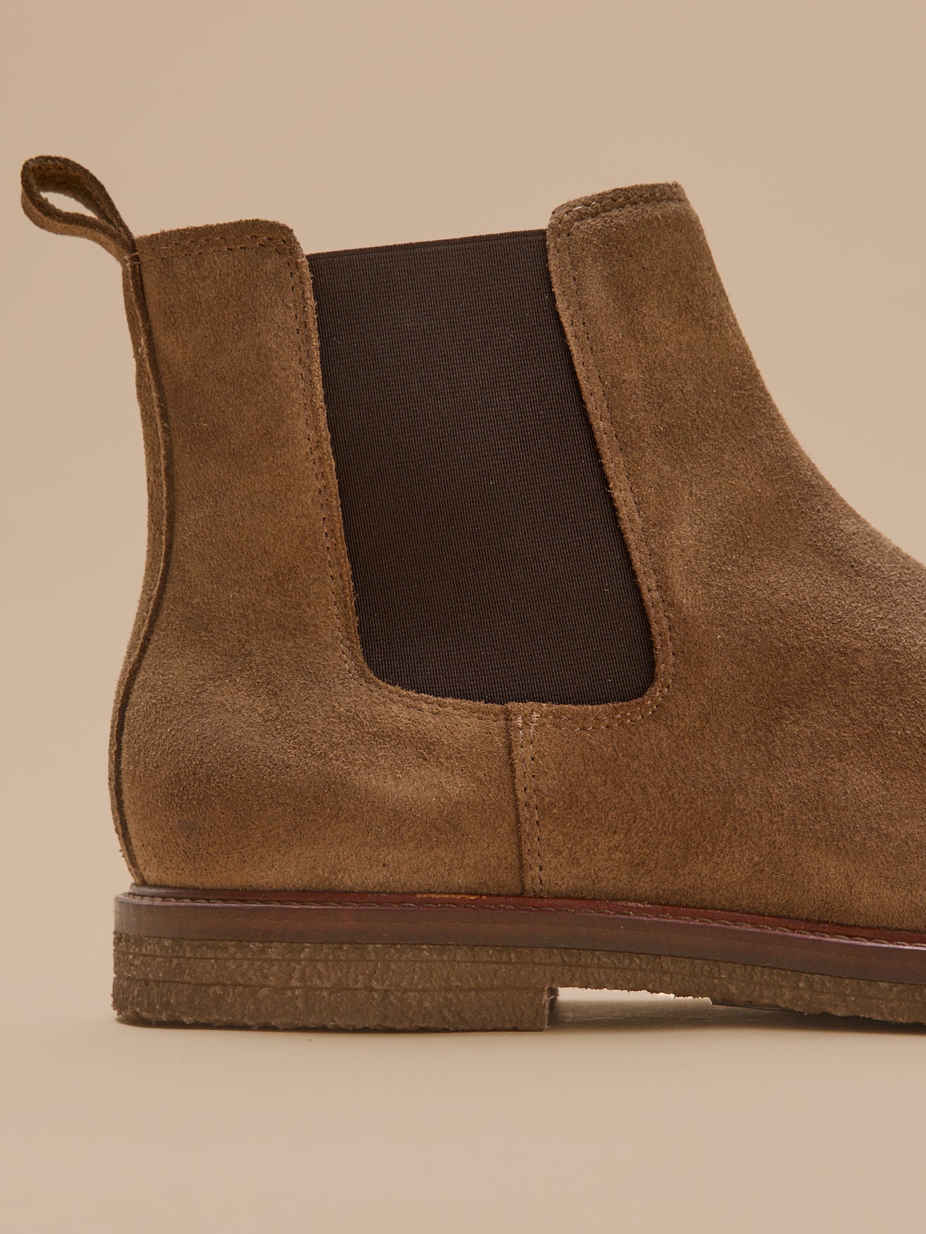 Boots chelsea cuir velouté homme