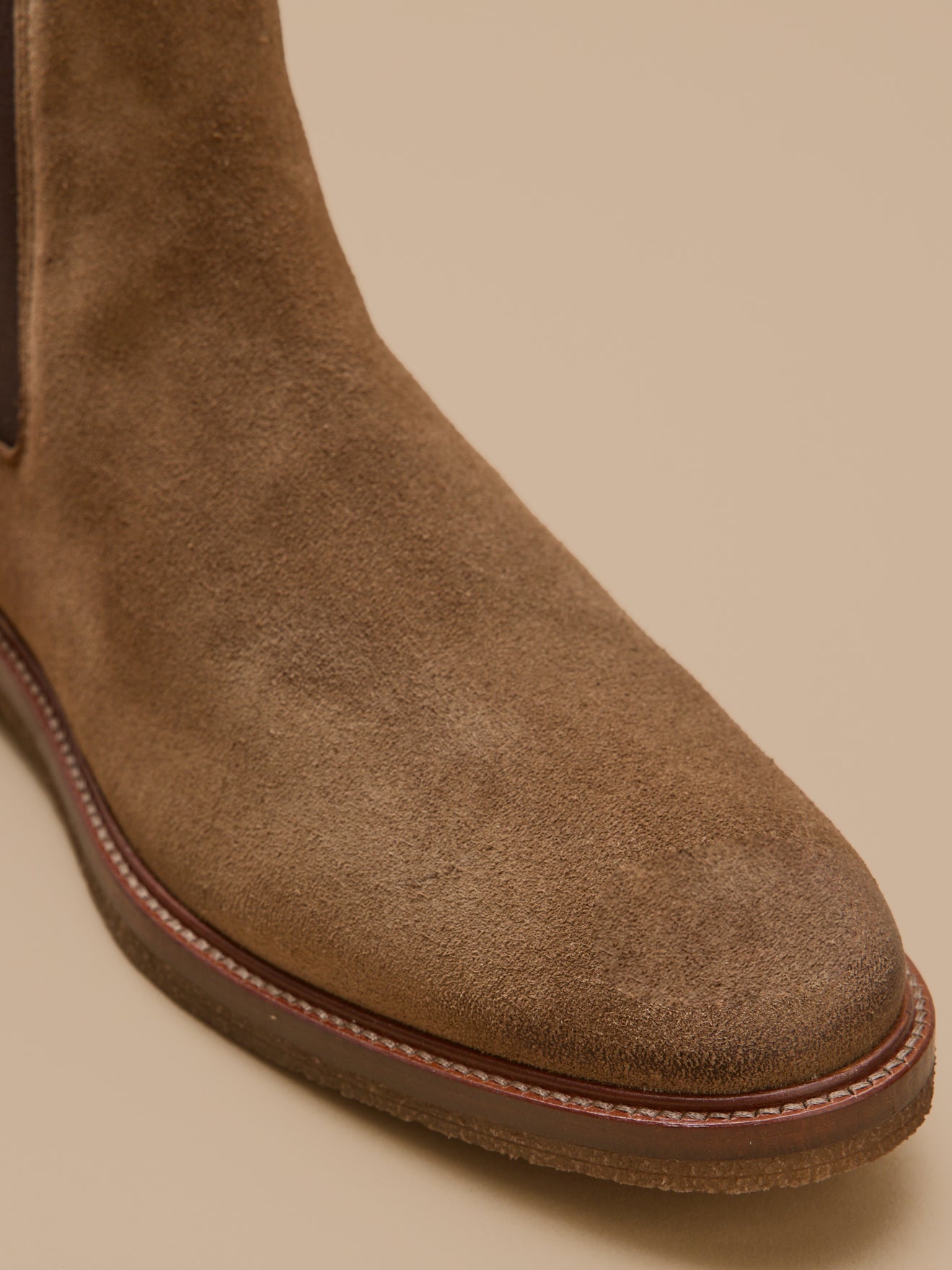Boots chelsea cuir velouté homme