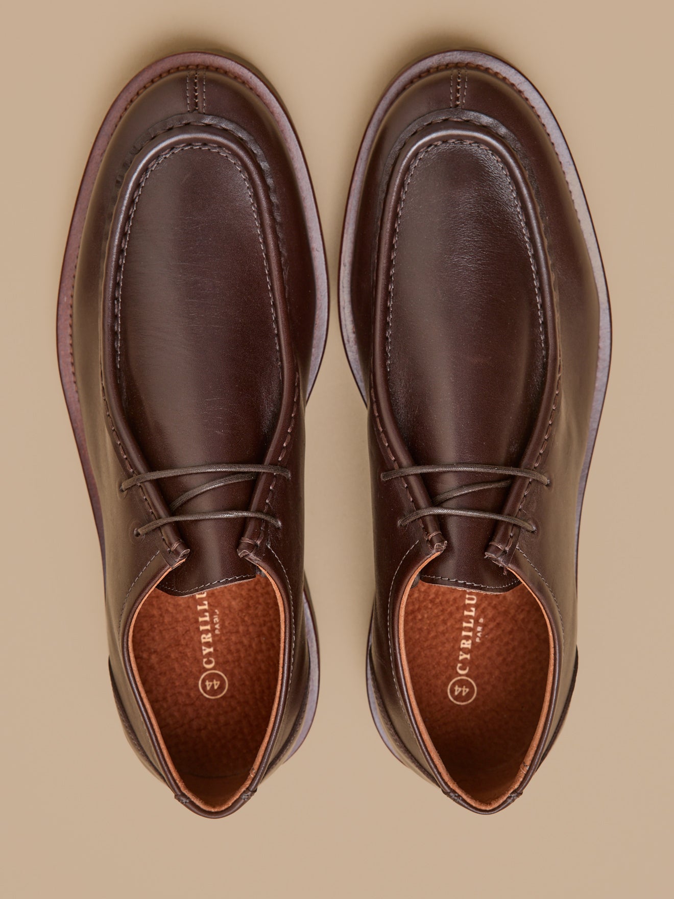 Derbies lacées cuir homme