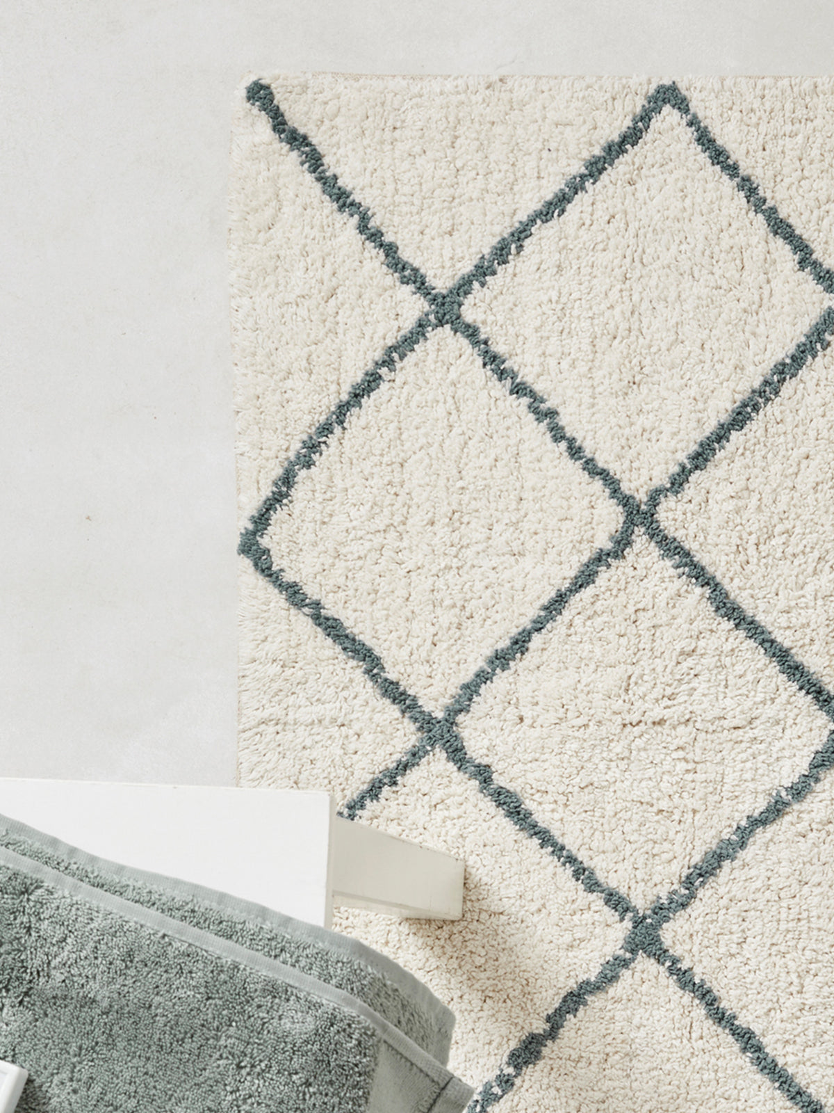 Tapis de bain croisillons