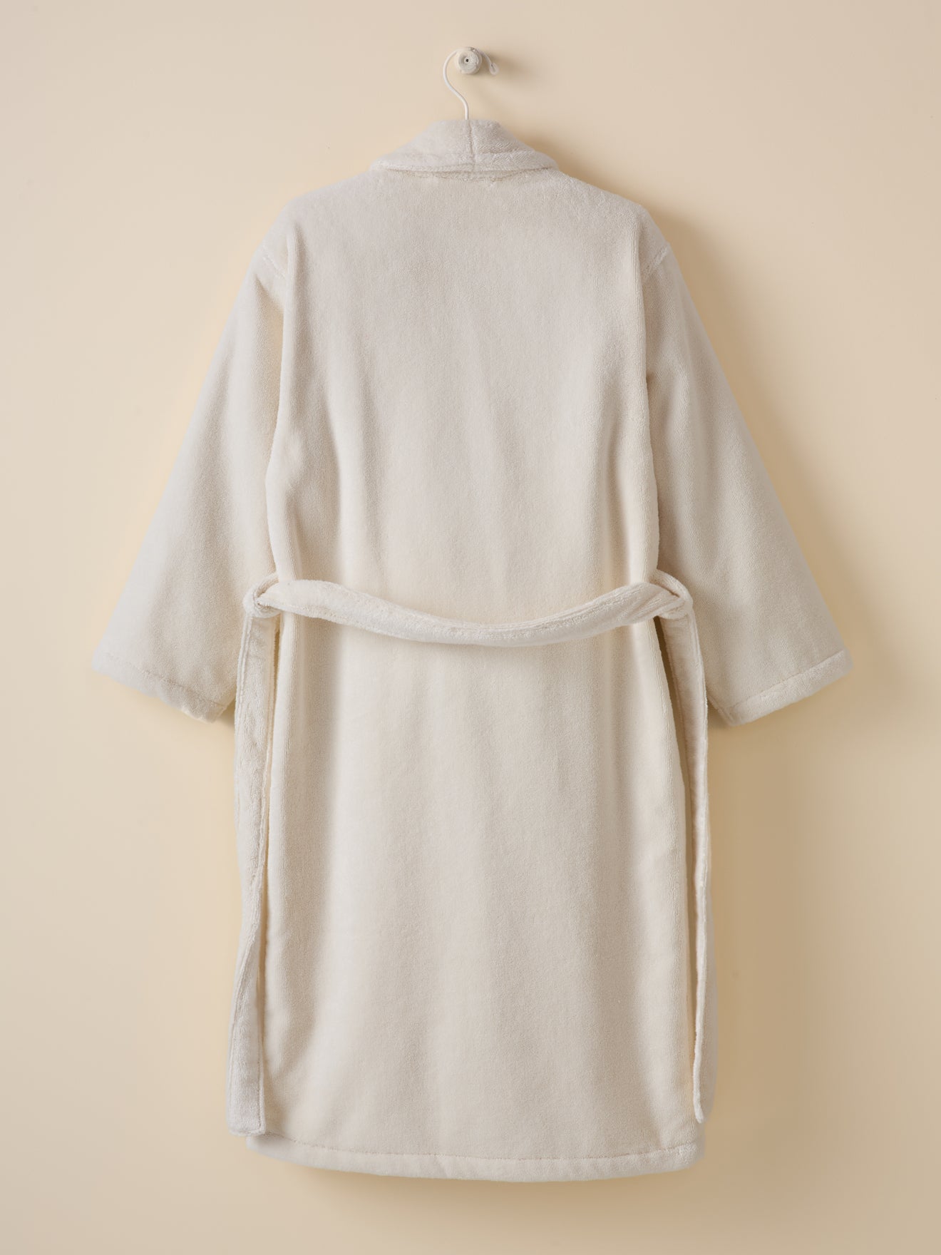 Peignoir uni adulte col châle
