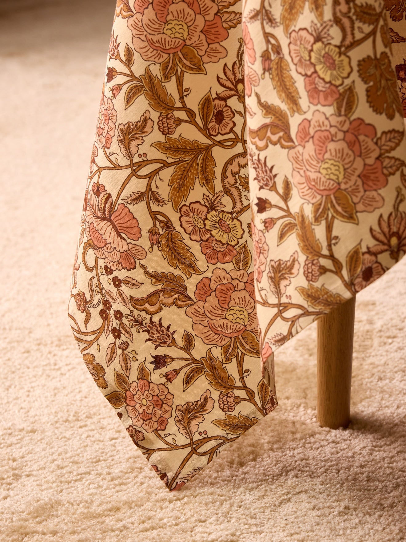 Nappe imprimée en coton tramé