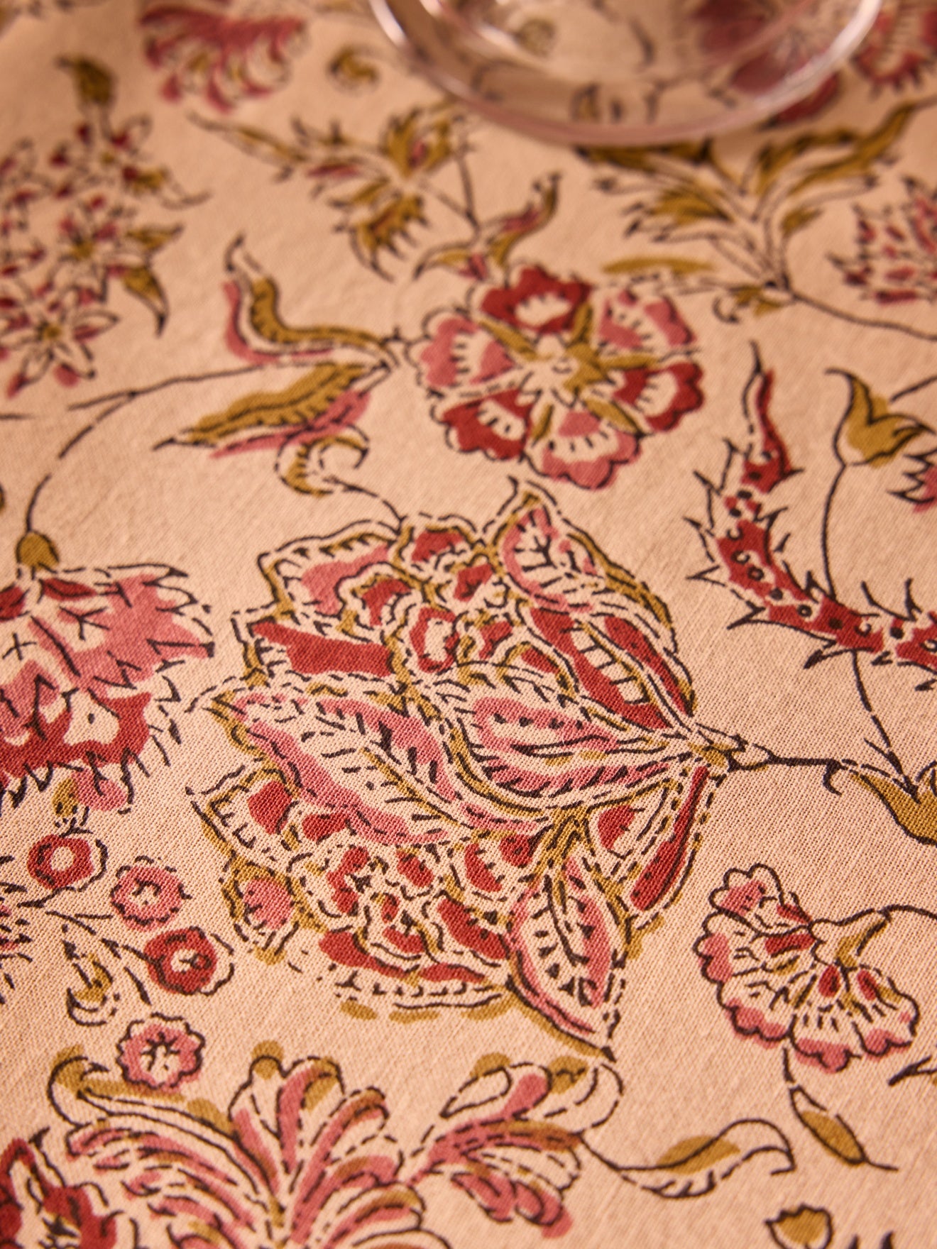 Nappe en coton indien imprimé Penjab