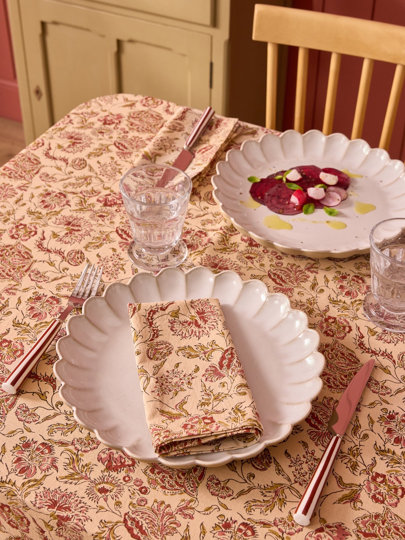 Serviettes de table imprimé Penjab par lot de 4