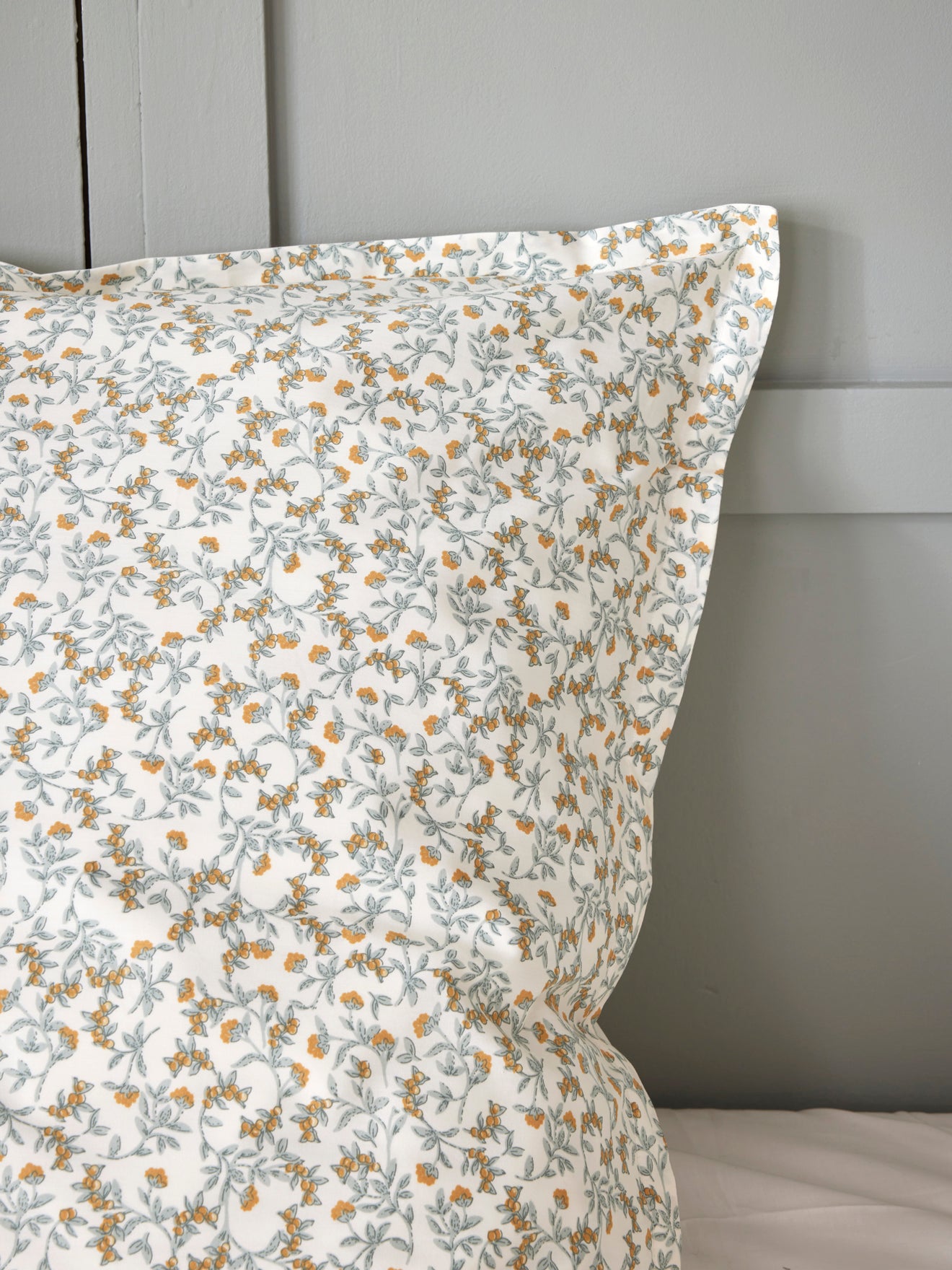 Taie d'oreiller percale de coton "Baies sauvages"