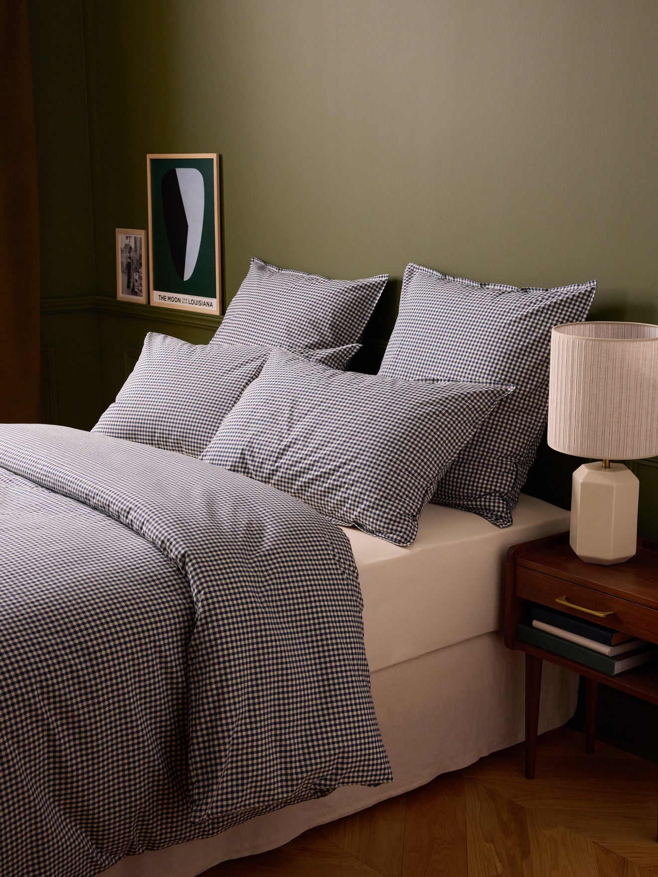 Taie d'oreiller percale de coton "Vichy"