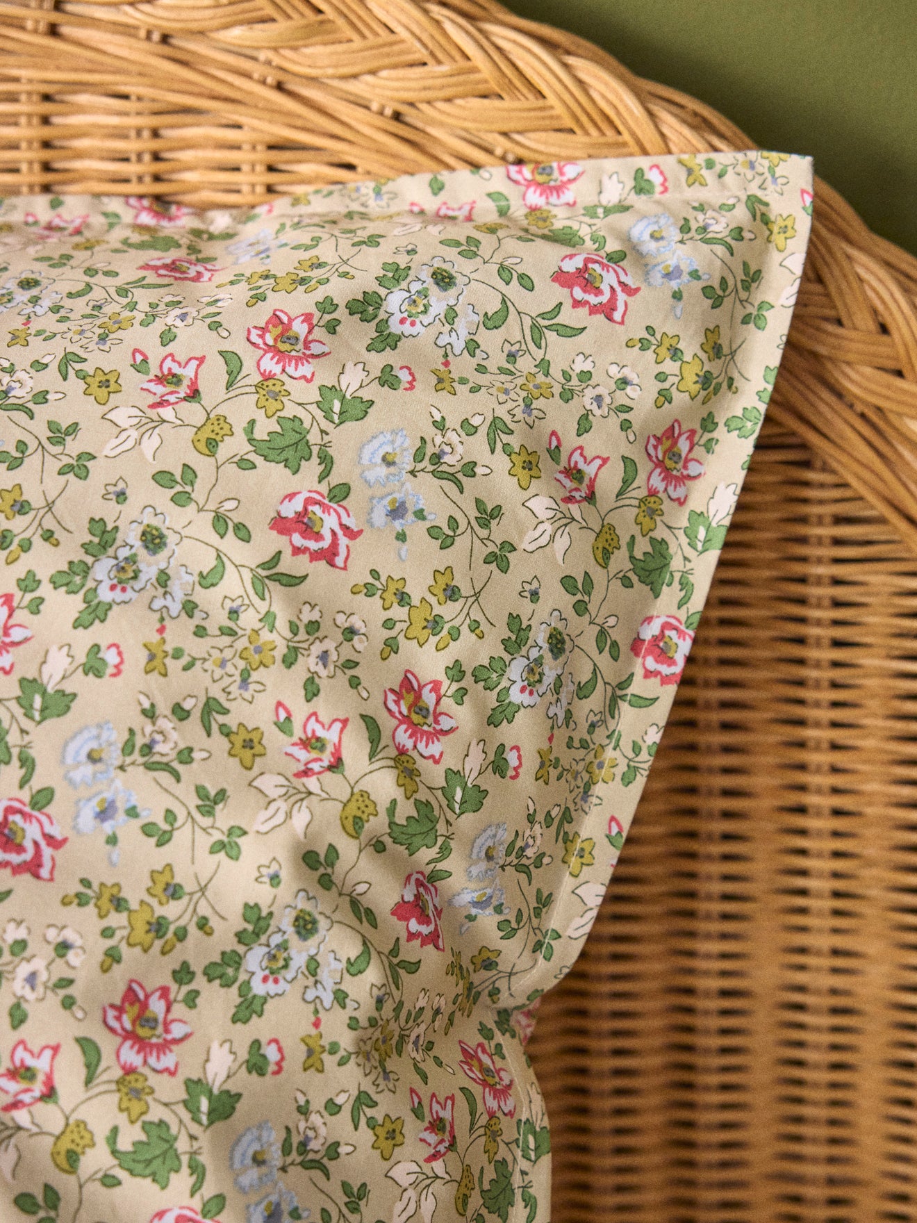 Taie d'oreiller percale de coton Mélodie