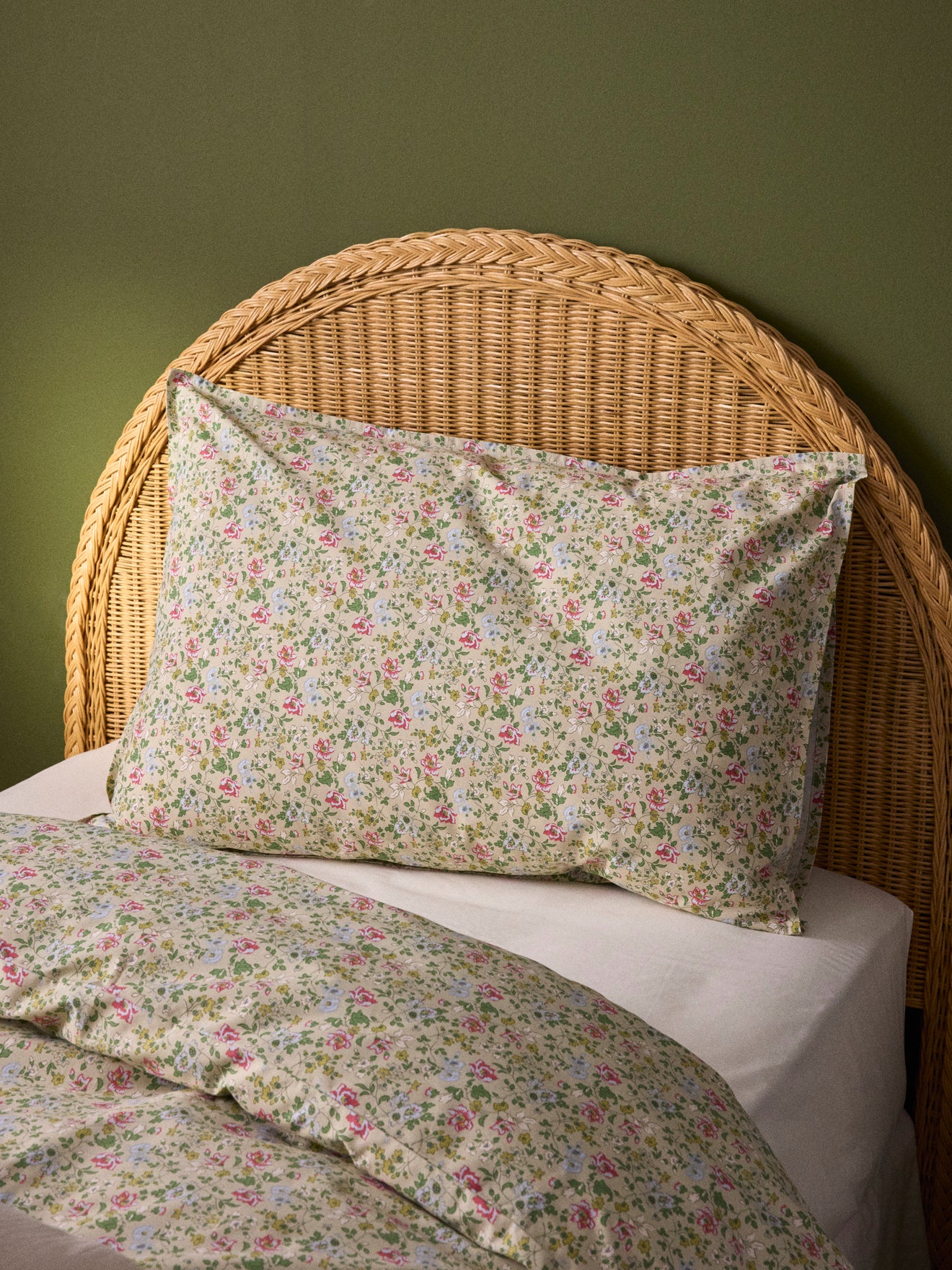 Taie d'oreiller percale de coton Mélodie