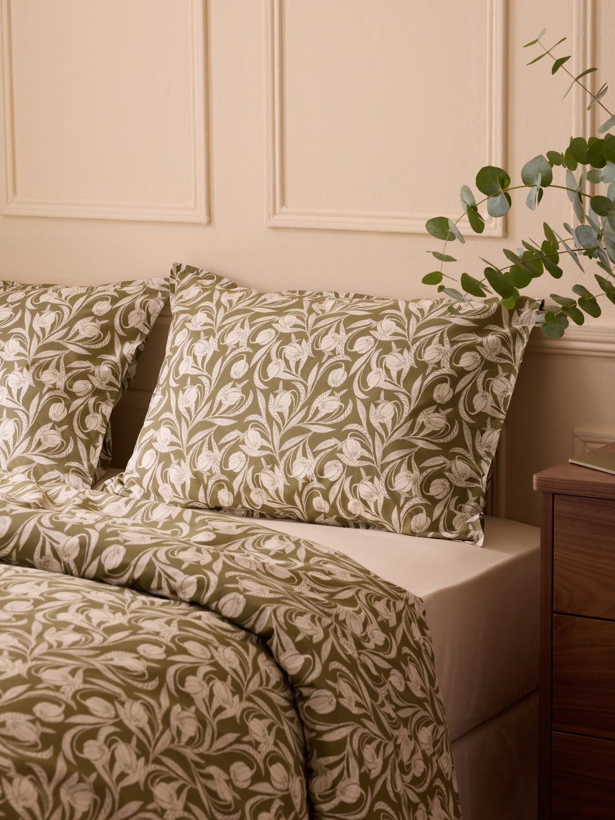 Taie d'oreiller percale de coton "Lucie"