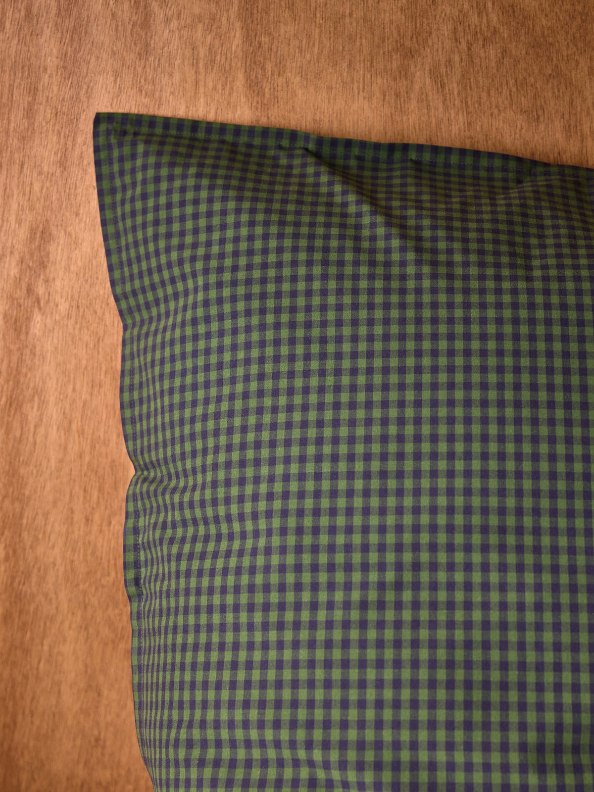 Taie d'oreiller percale de coton "Vichy"