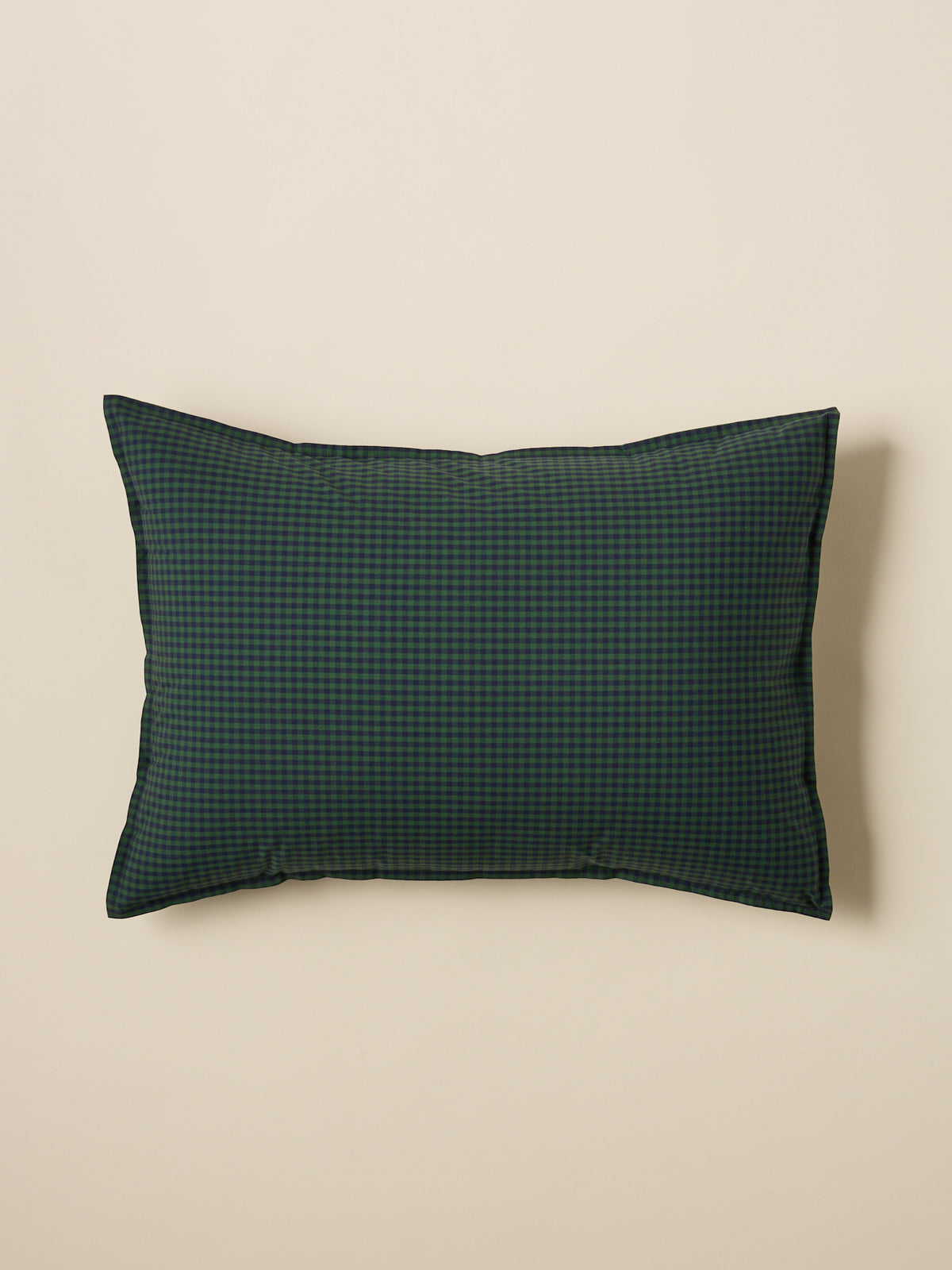 Taie d'oreiller percale de coton "Vichy"