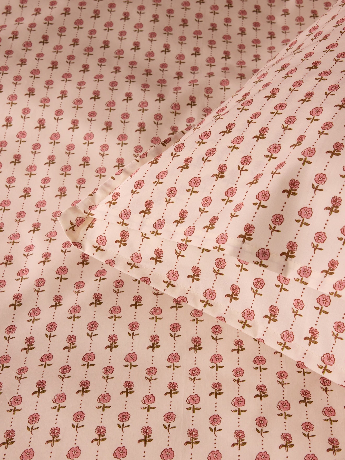 Taie d'oreiller percale de coton "Lucette"