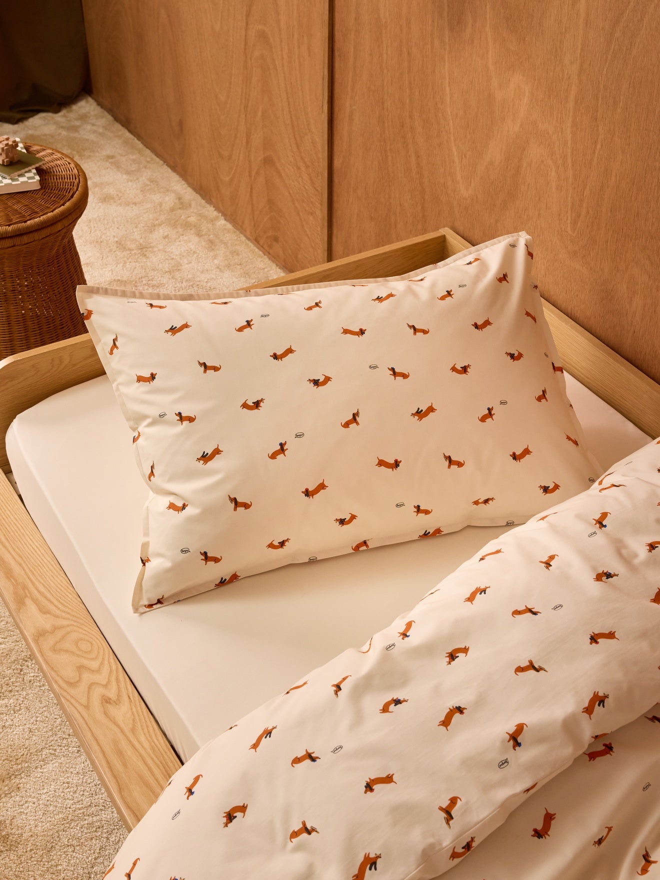 Taie d'oreiller percale de coton "Loki"
