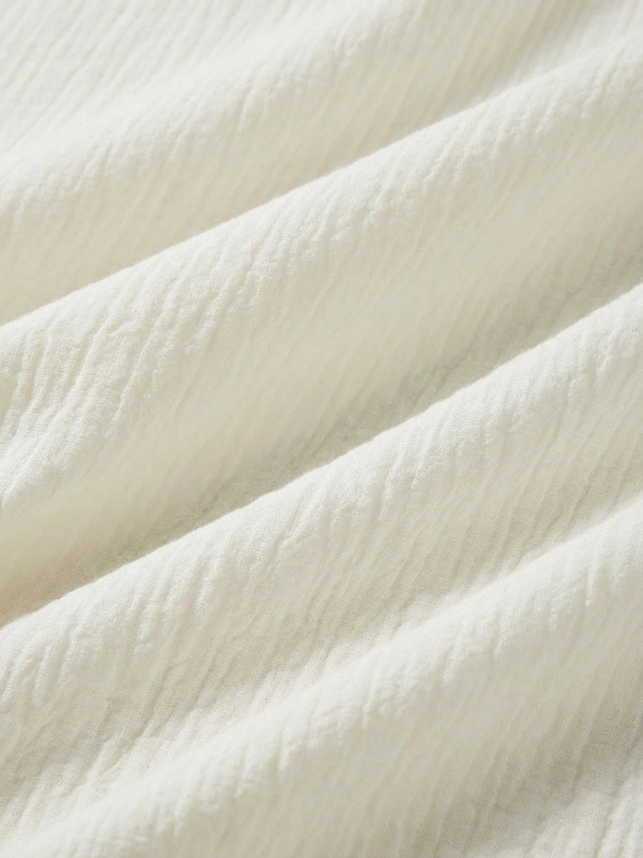 Drap-housse gaze de coton "Gaufrée"