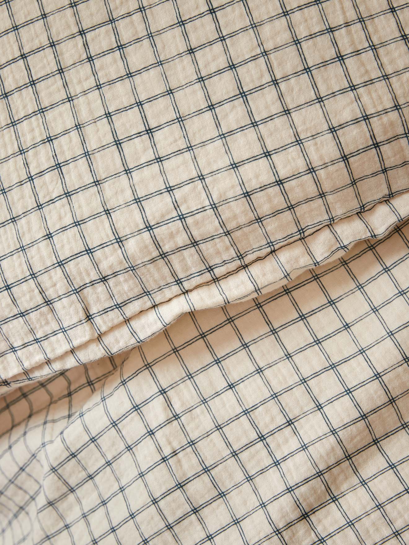 Housse de couette enfant gaze de coton "Carreaux"