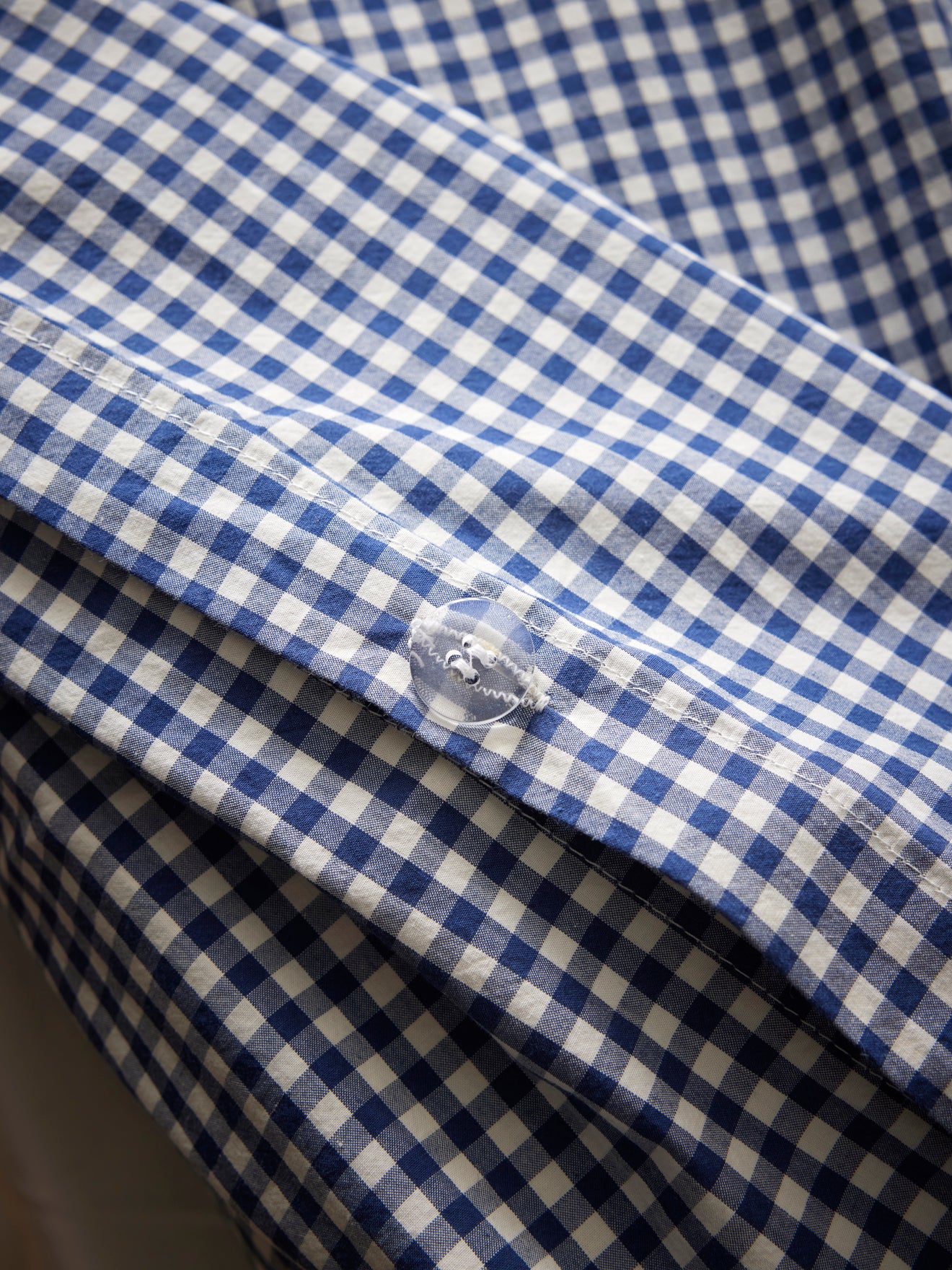 Housse de couette percale de coton "Vichy"