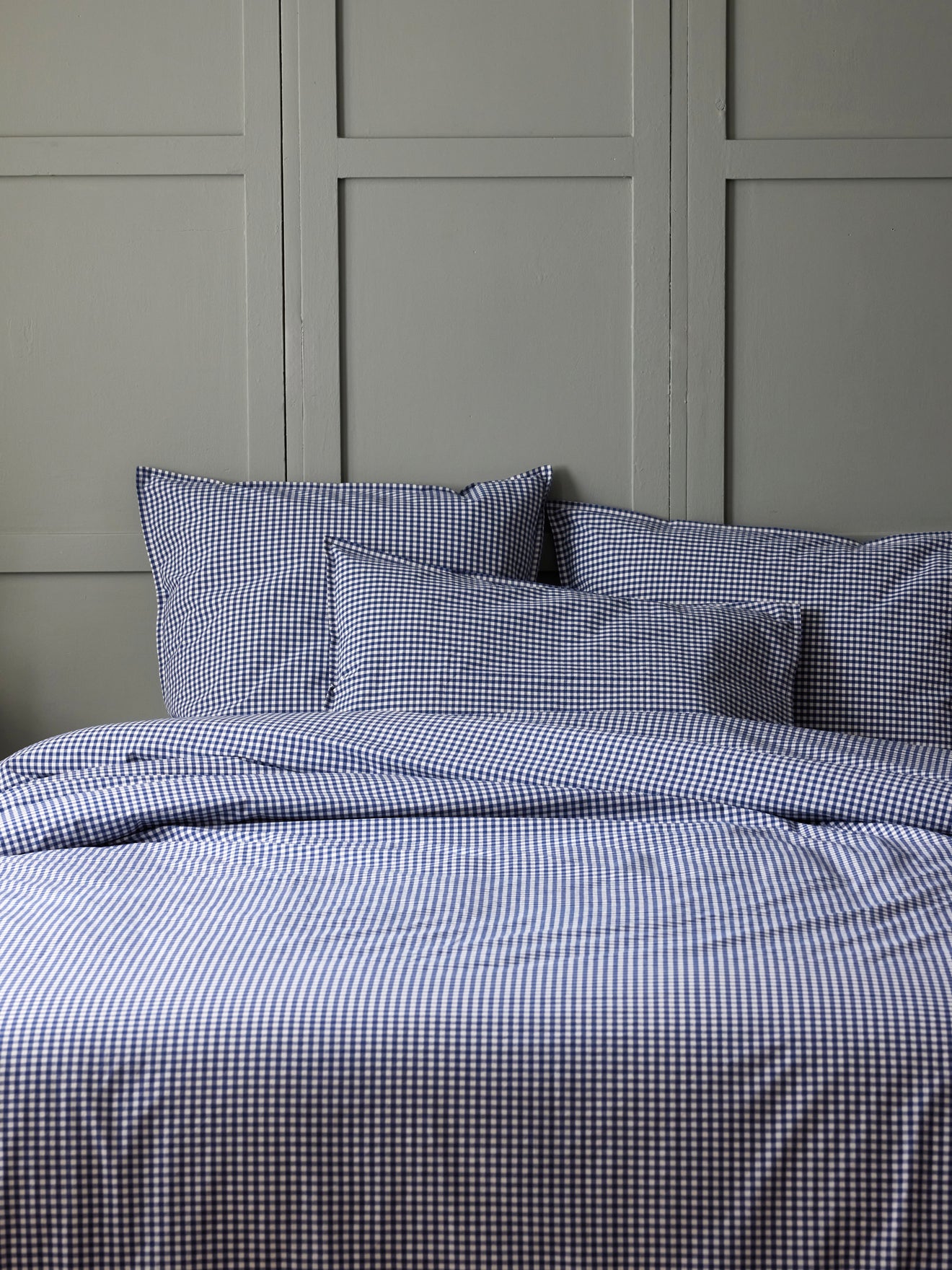 Housse de couette percale de coton "Vichy"