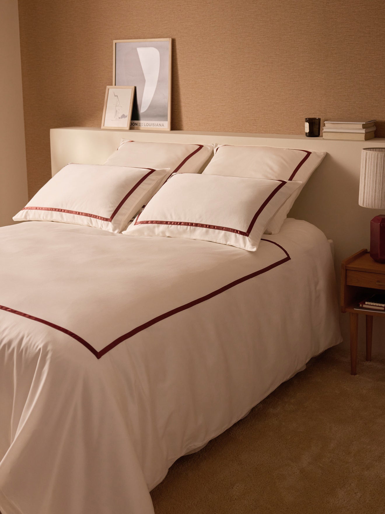 Housse de couette satin de coton "Léonore"