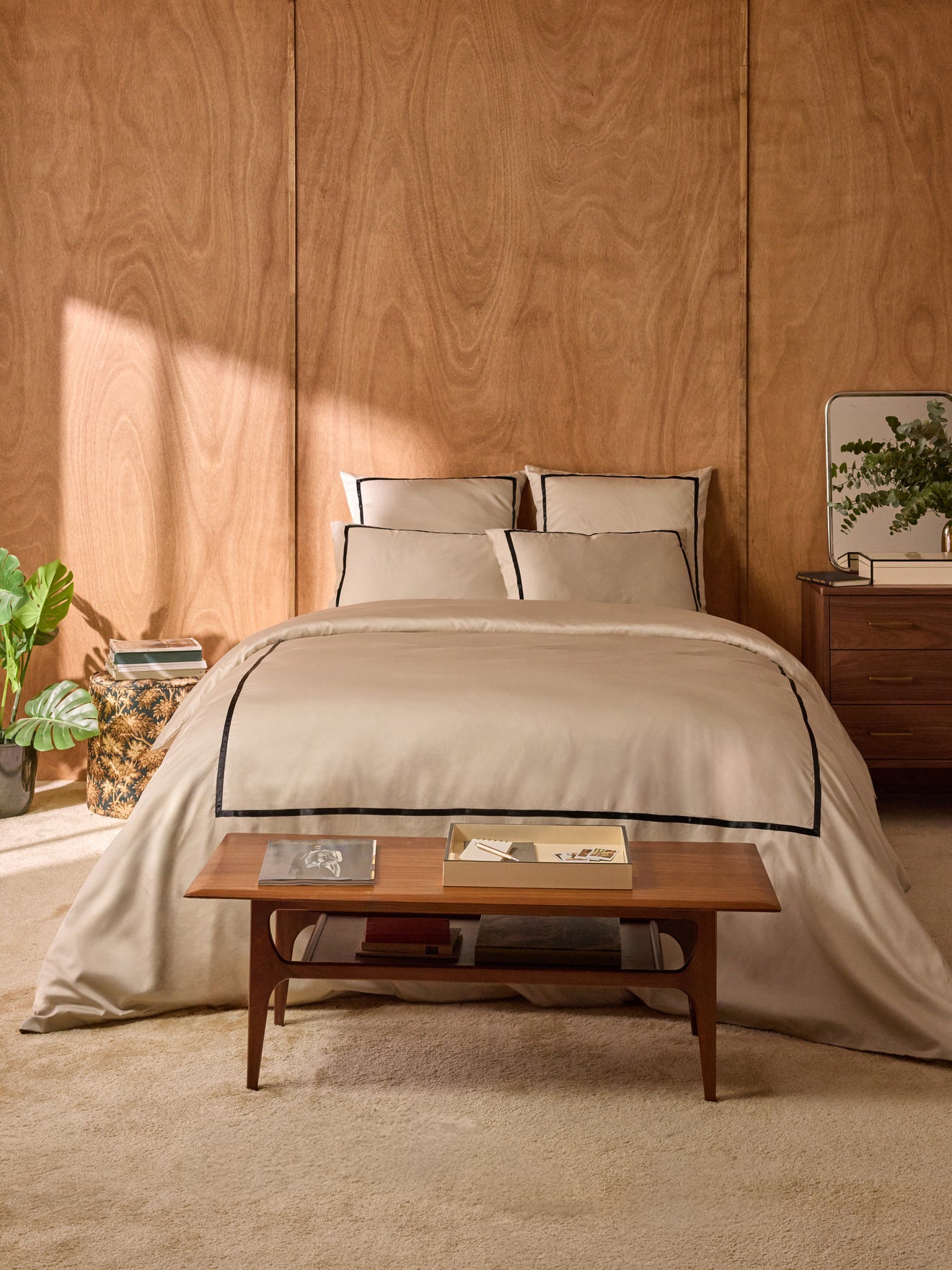 Housse de couette satin de coton "Léonore"
