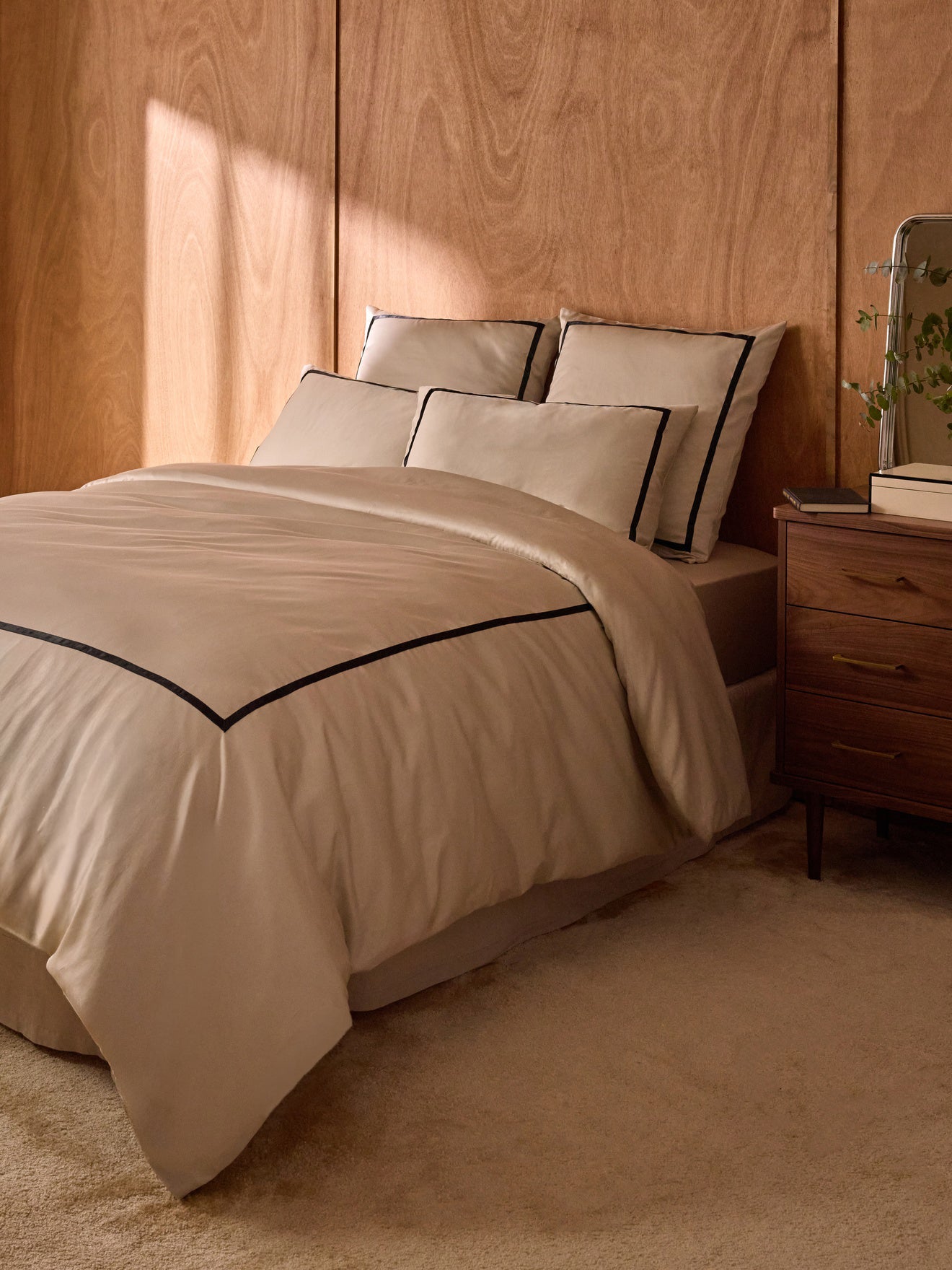 Housse de couette satin de coton "Léonore"