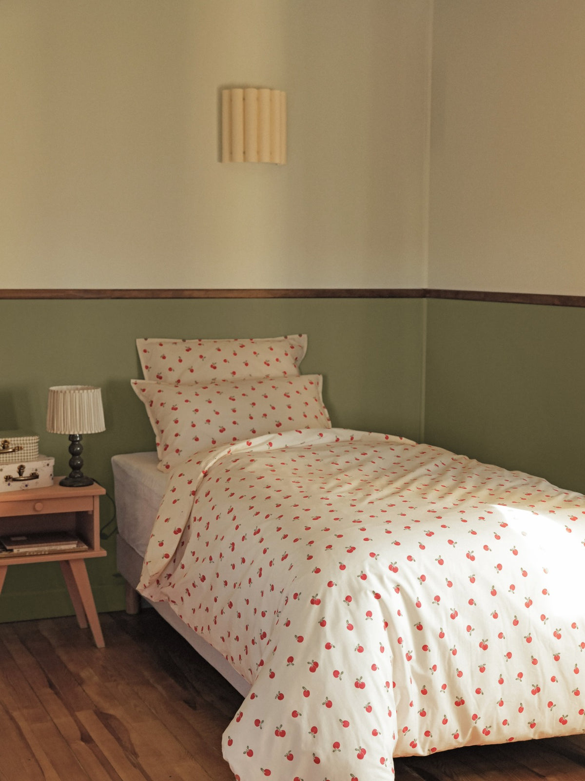 Housse de couette percale de coton "Lady Apple"