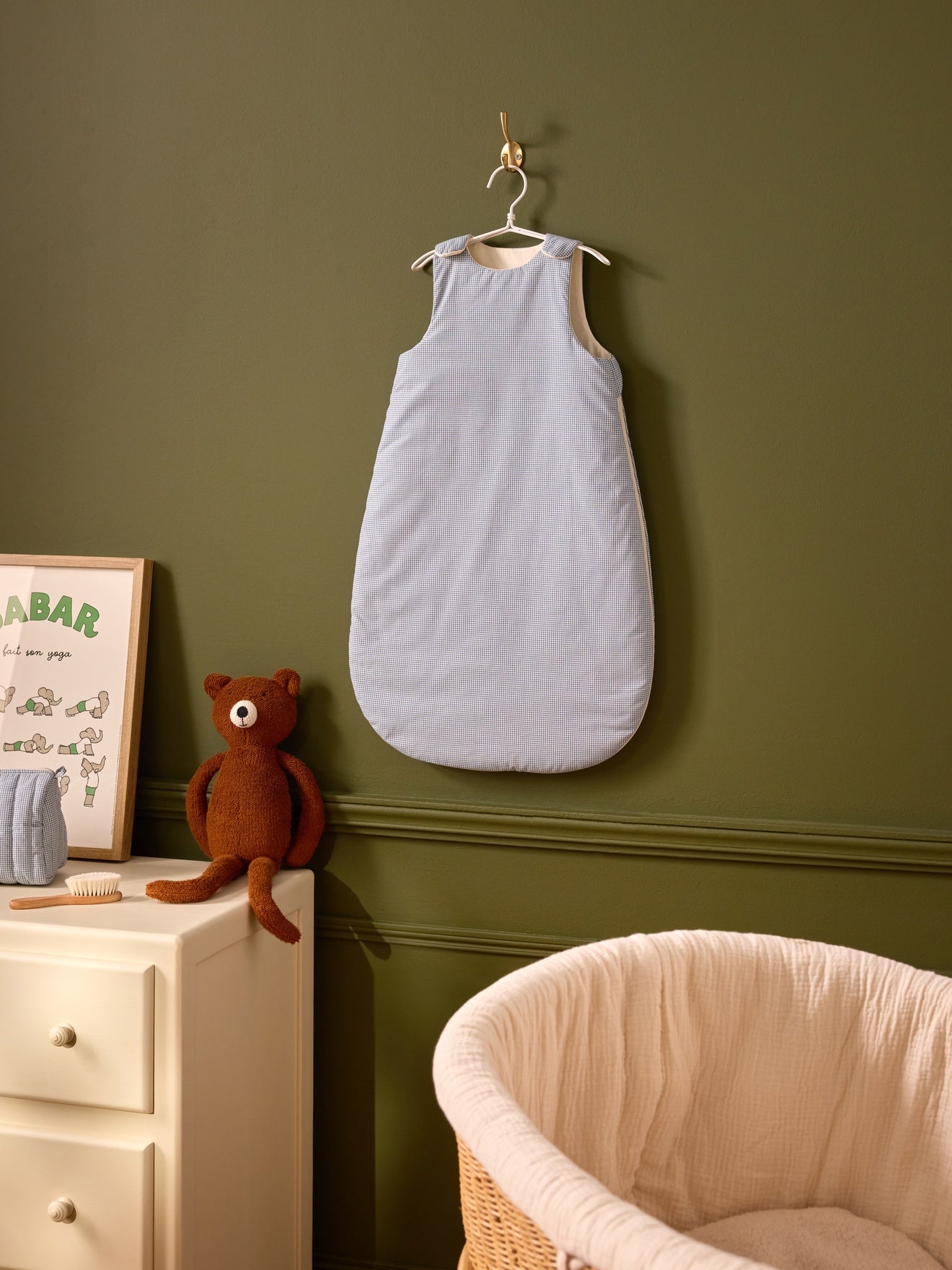 Gigoteuse vichy en percale de coton - TOG 3