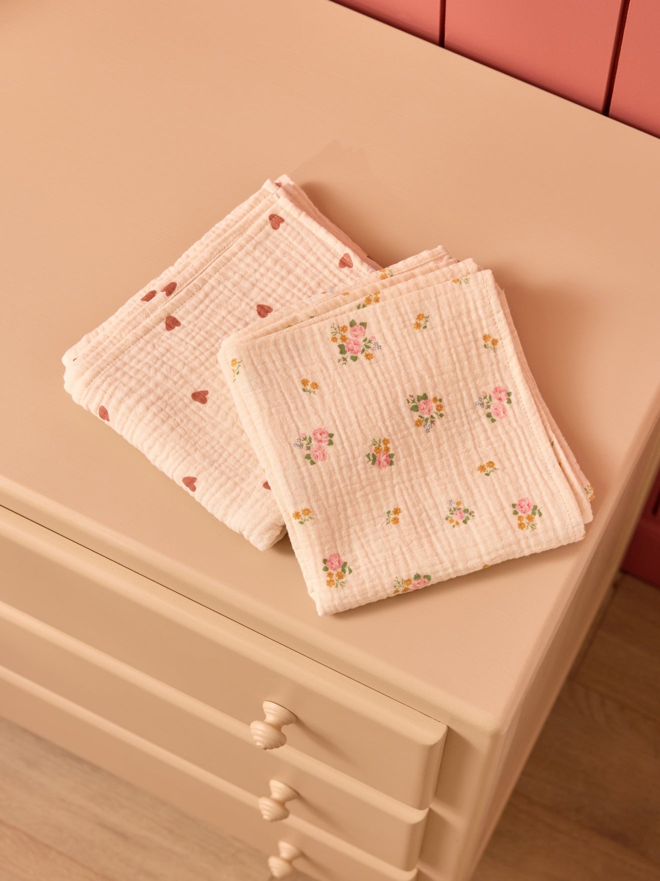 Lange gaze de coton biologique par lot de 2