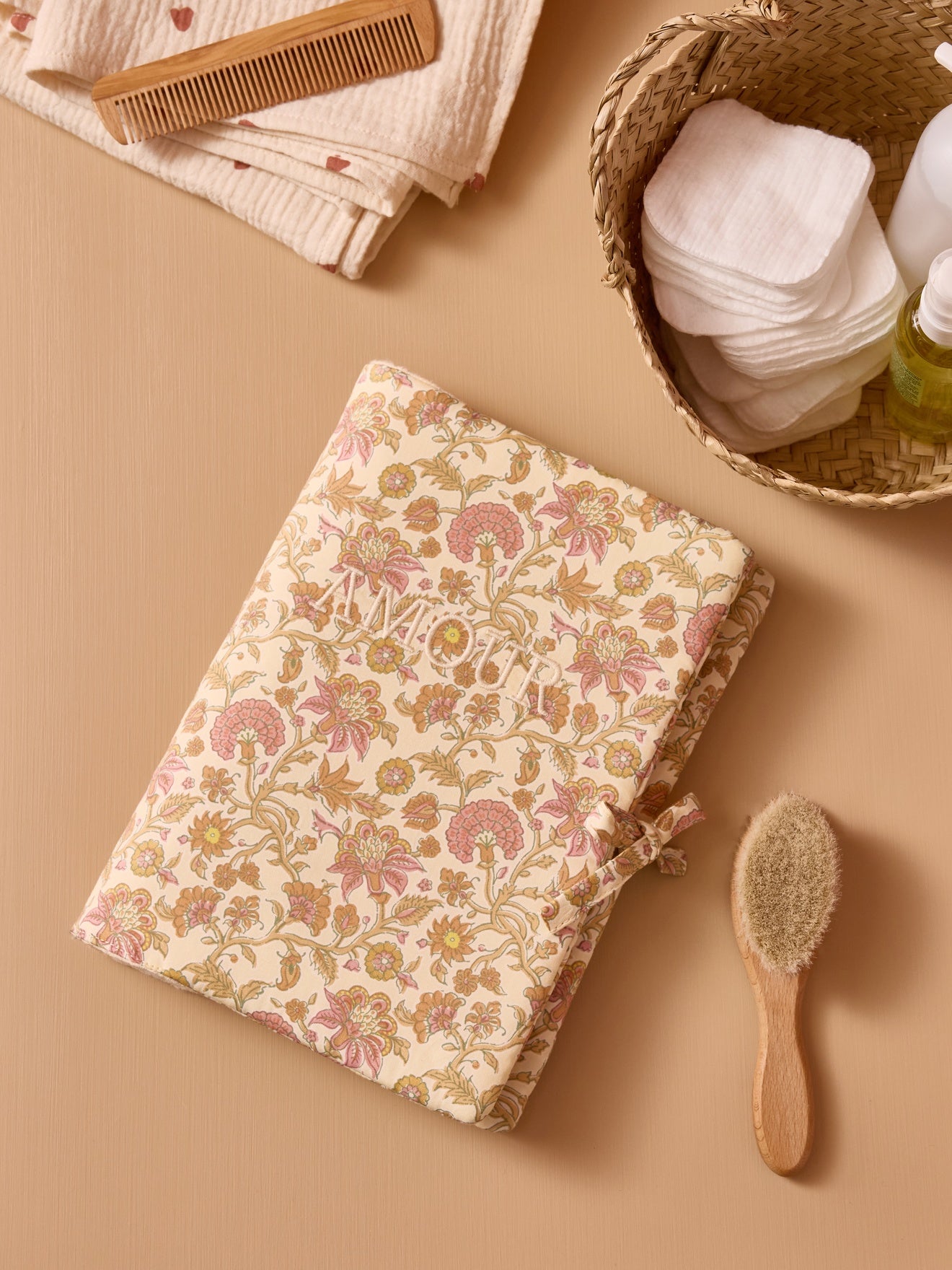 Housse pour carnet de santé en gaze vichy