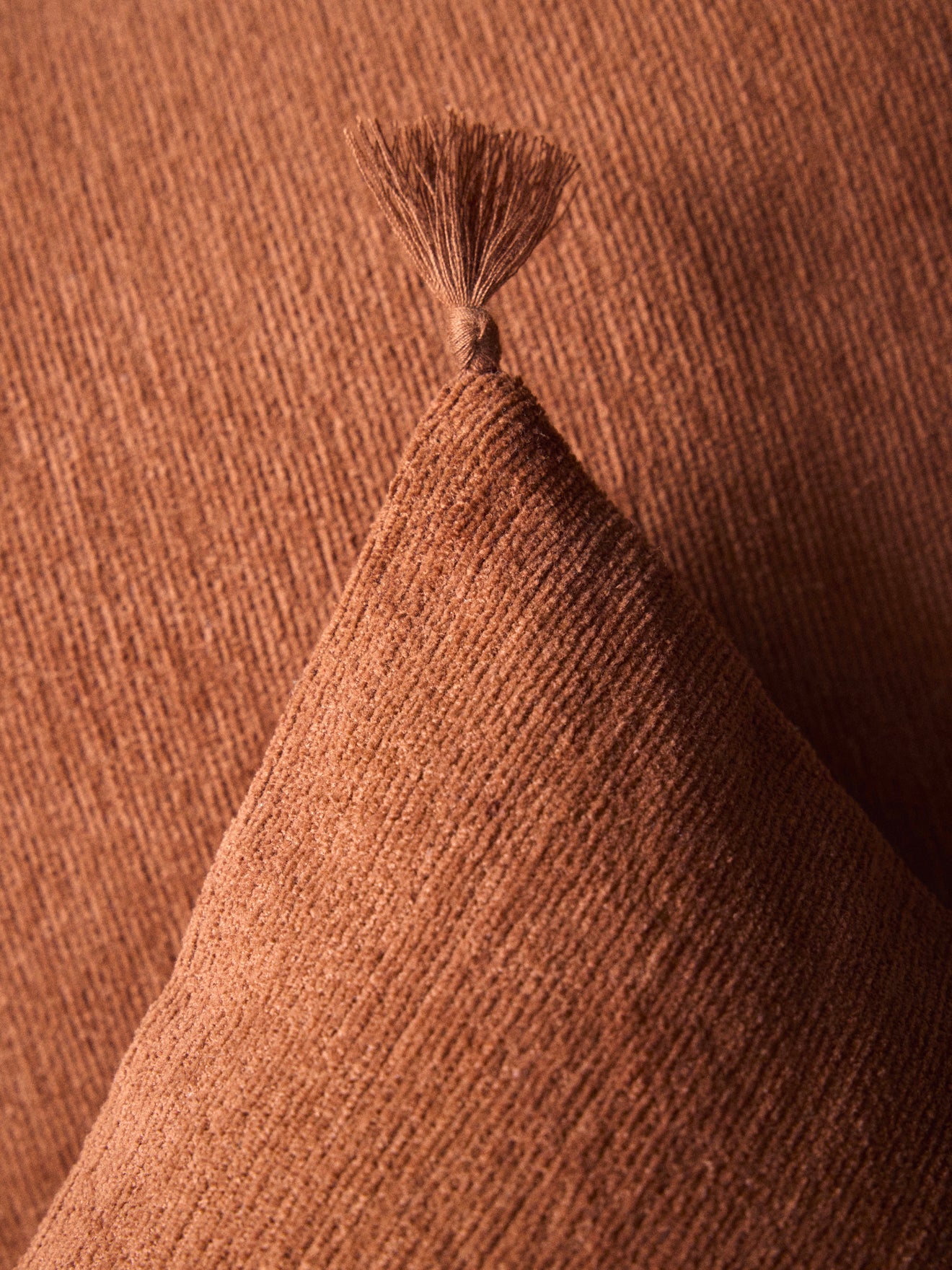 Housse de coussin en coton chenille