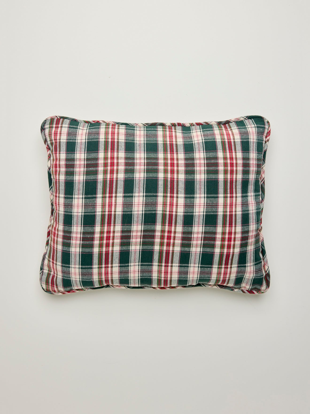 Housse de coussin en tartan - Collection Noël