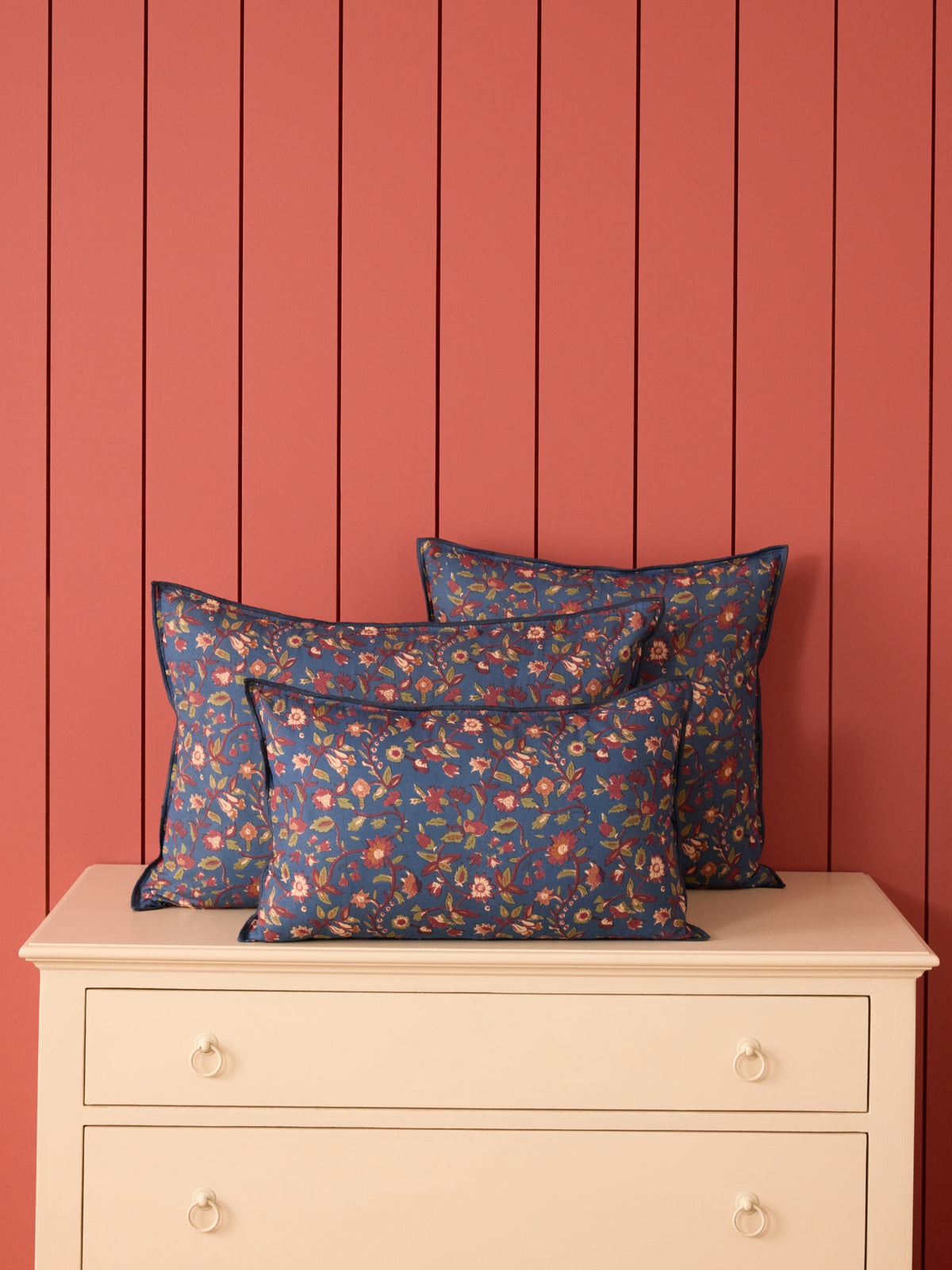 Housse de coussin imprimé indien