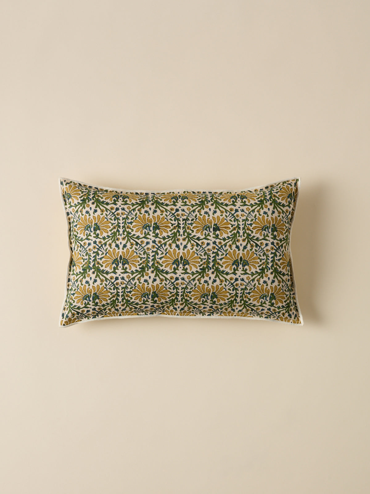 Housse de coussin imprimé indien