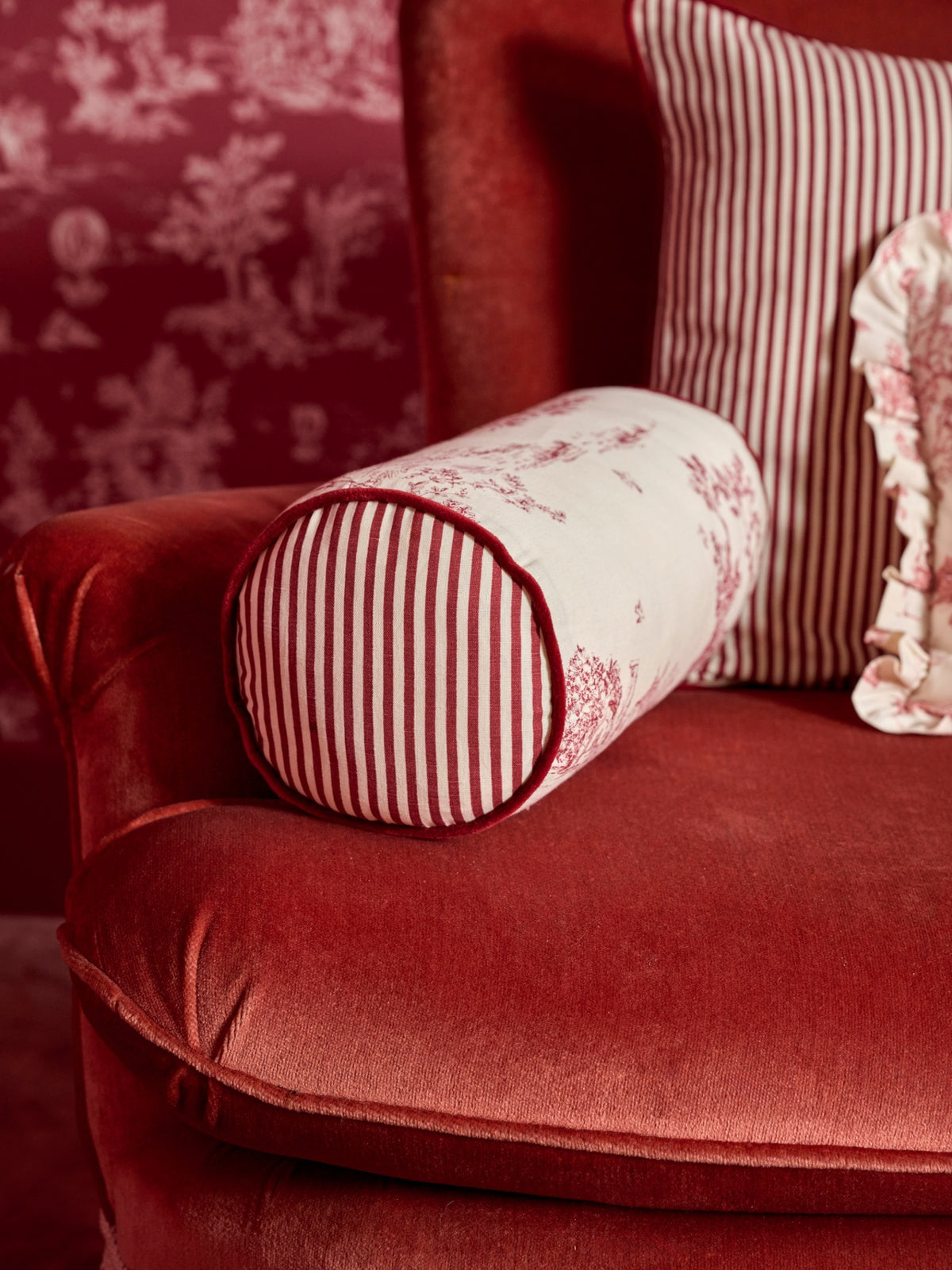 Housse de coussin cylindrique - Collection Anniversaire Marquise