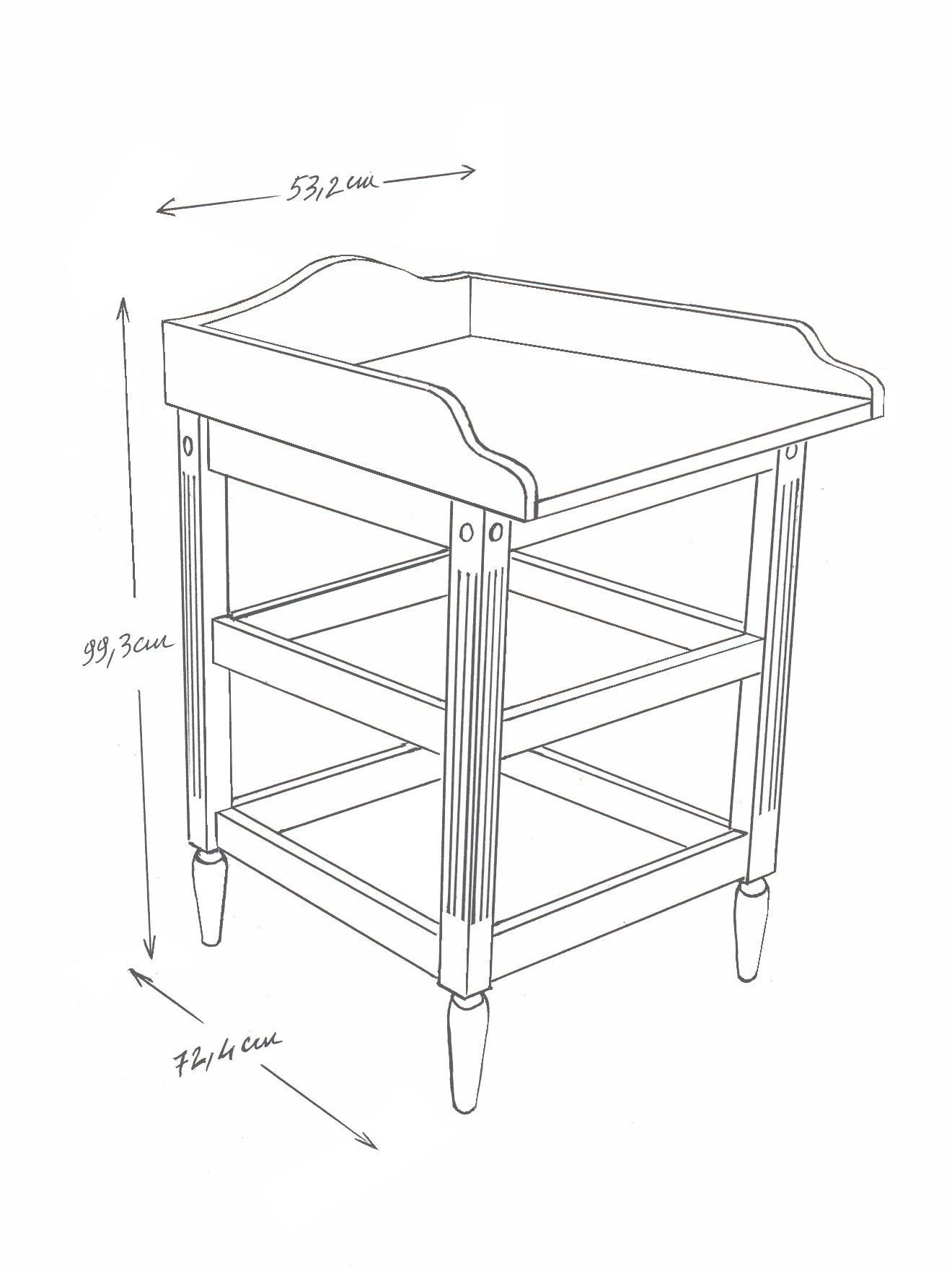 Table à langer Léopold