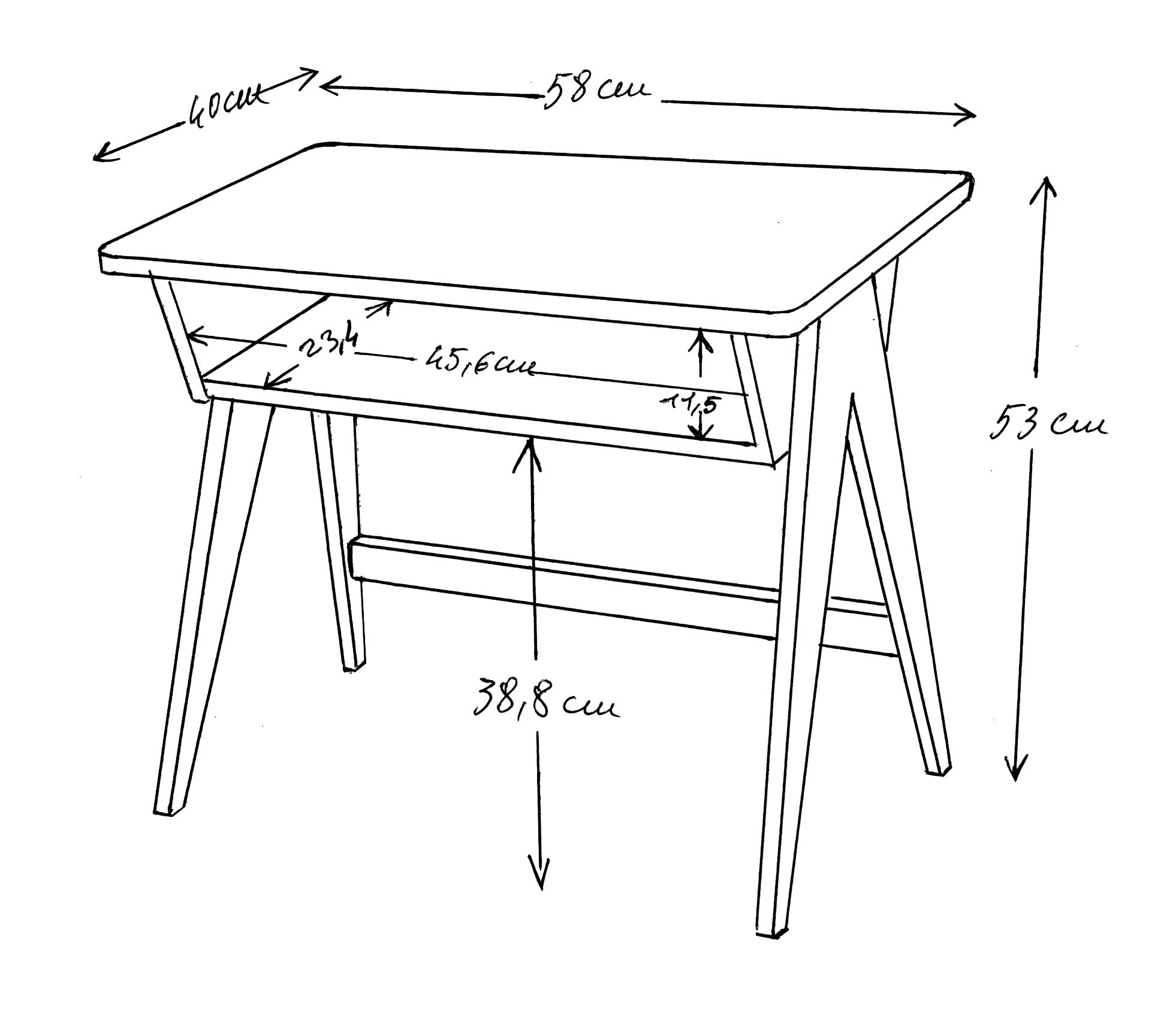 Bureau maternelle en bois