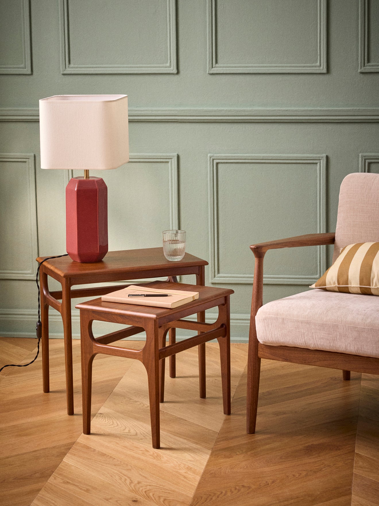 Set de 2 tables gigognes Hector- Ligne Mid-Century