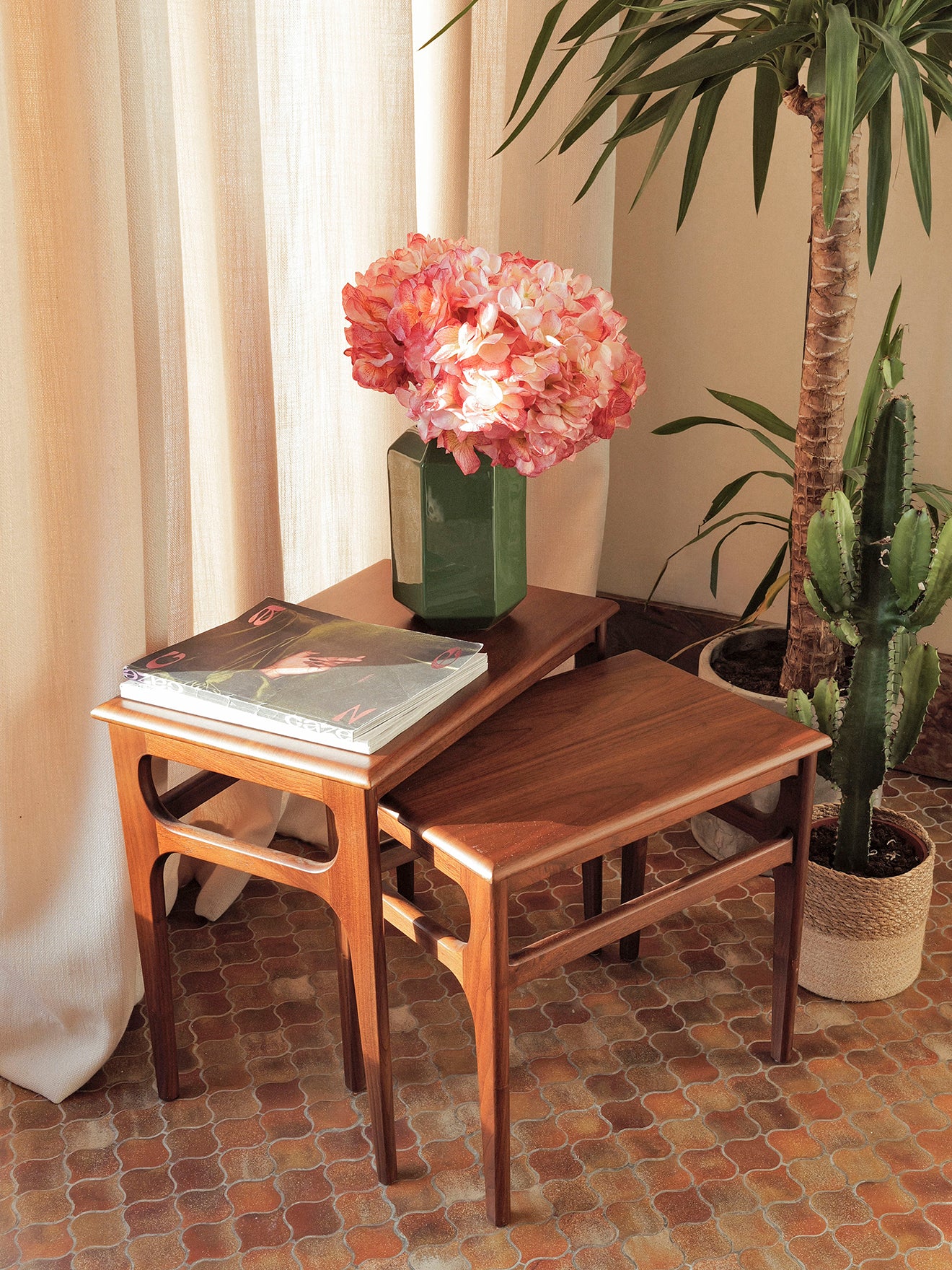Set de 2 tables gigognes Hector- Ligne Mid-Century