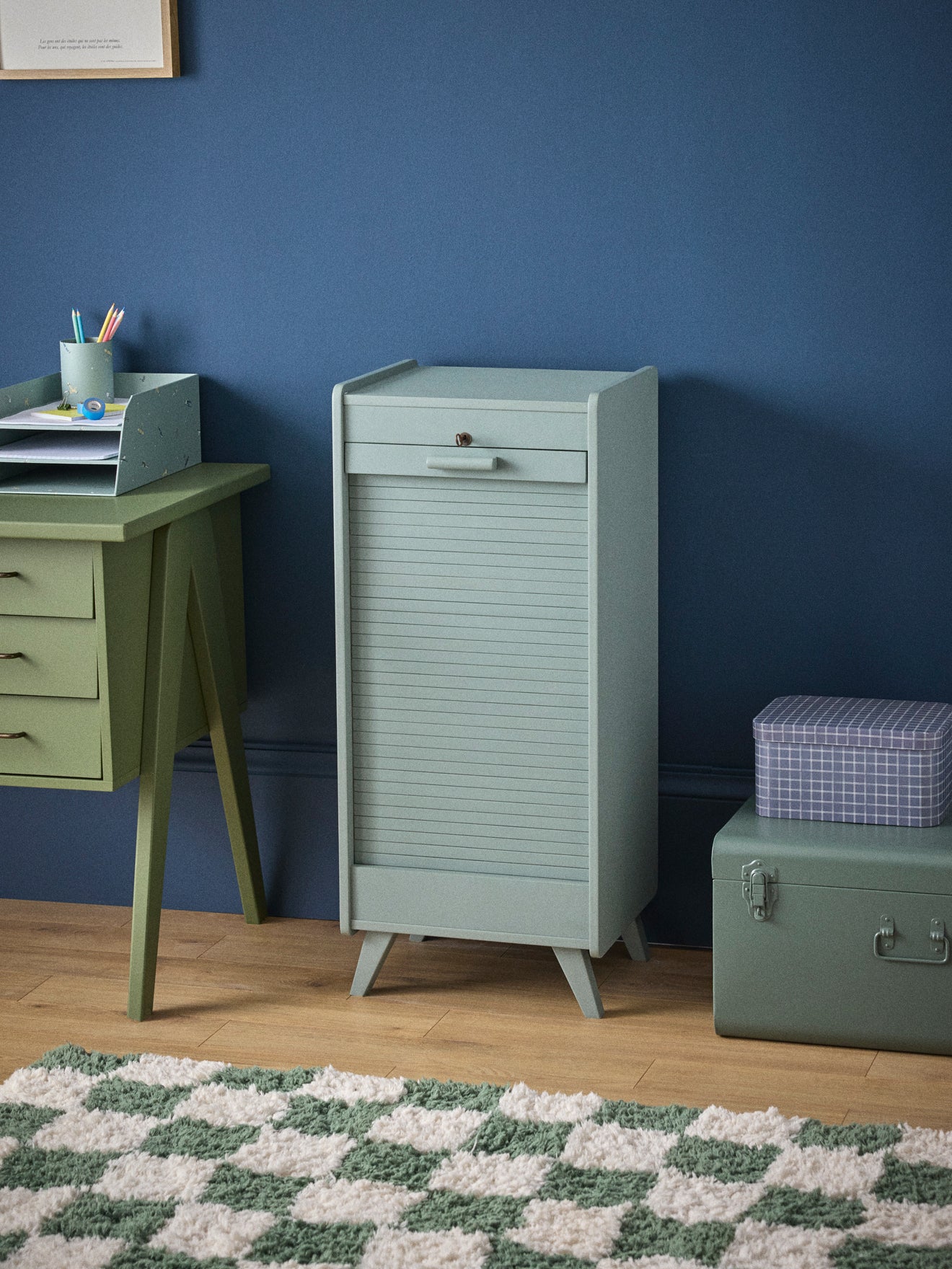 Meuble classeur en bois